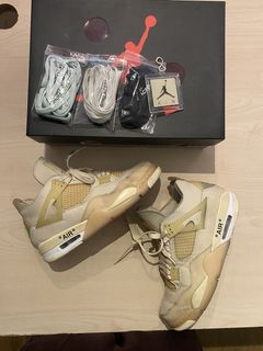 Size 6.5 W / 5 Men - Jordan 4 SP x Off-White Mid Sail WMNS Virgil Abloh  194272184817