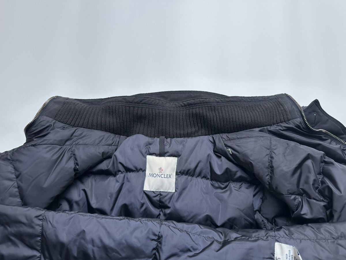 Moncler Cherbourg dark navy down parka jacket