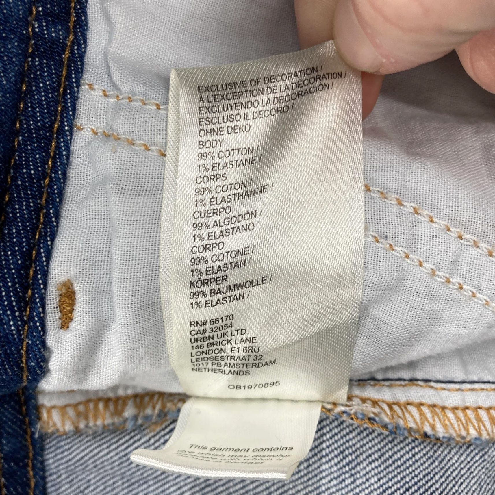 Vintage Pilcro Jeans Womens 28 Blue Relaxed Wide Leg Denim Baggy Trouser High Rise Stretch Cotton Blend Size 28" / US 6 / IT 42 - 6 Thumbnail