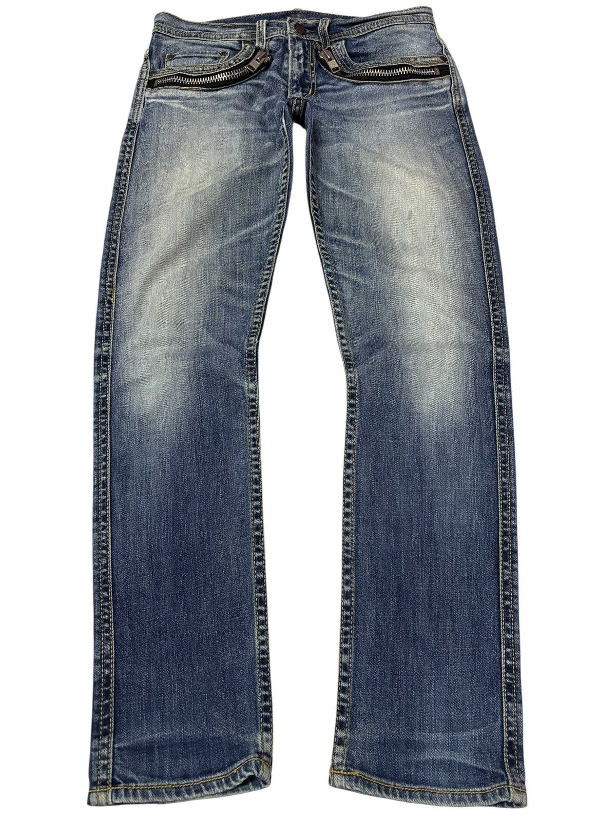 Japanese Brand Vtg RNA Inc Japan Bondage Distressed Jeans Size 30" / US 8 / IT 44 - 1 Thumbnail