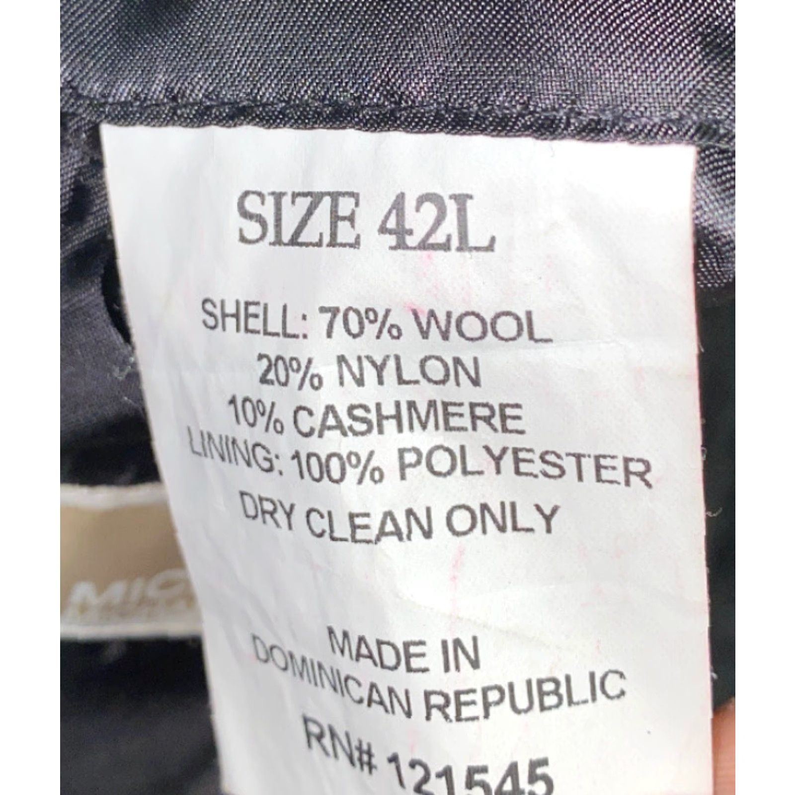 Michael Kors Michael Kors Mens Black Wool Blend Button Down Coat 42L Regular Wool Blend Button Down Jacket Coat Mens Black 42L Size US XS / EU 42 / 0 - 7 Thumbnail