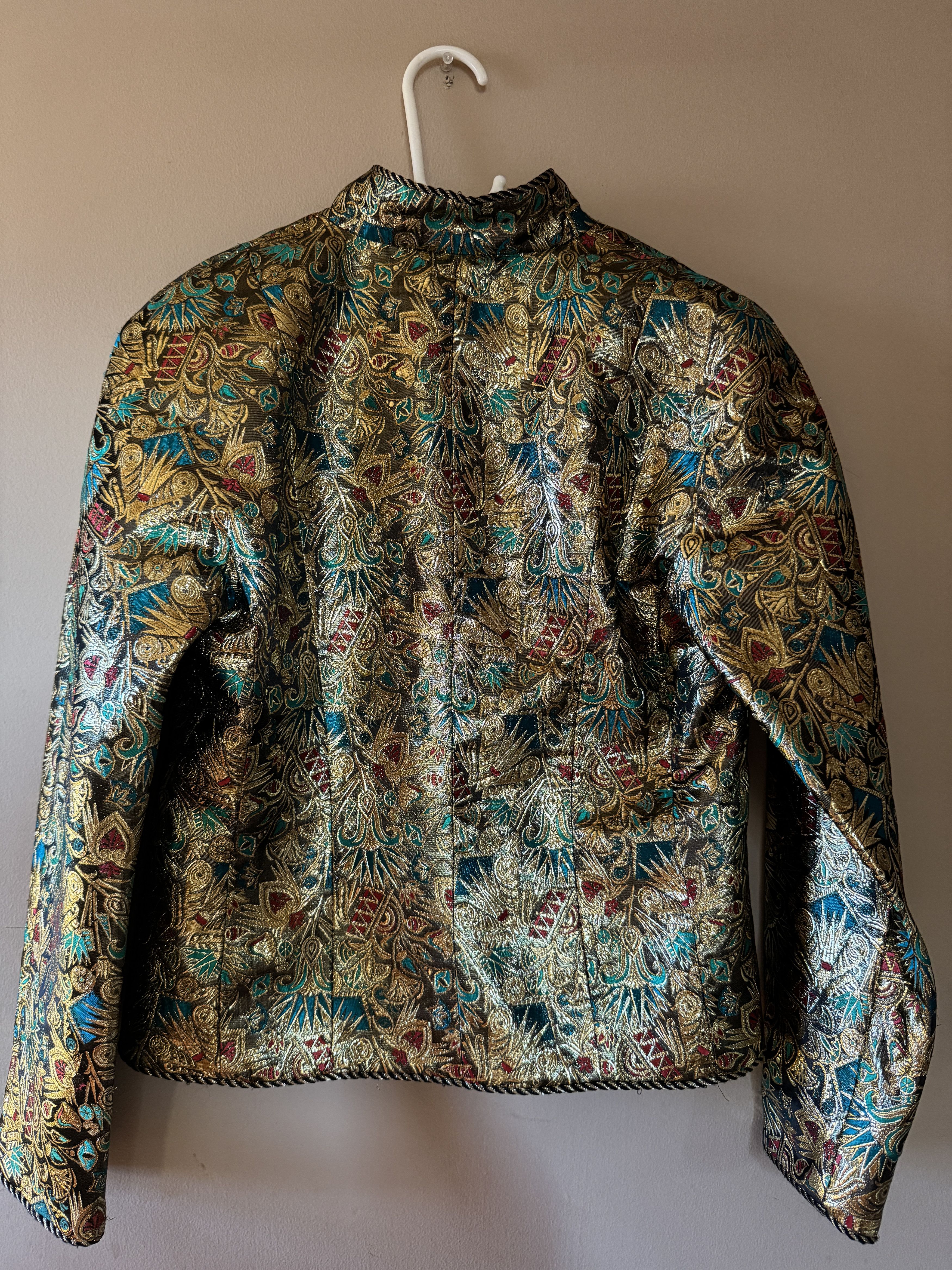 Guy Laroche Gold Brocade Vintage Jacket Size S / US 4 / IT 40 - 11 Thumbnail