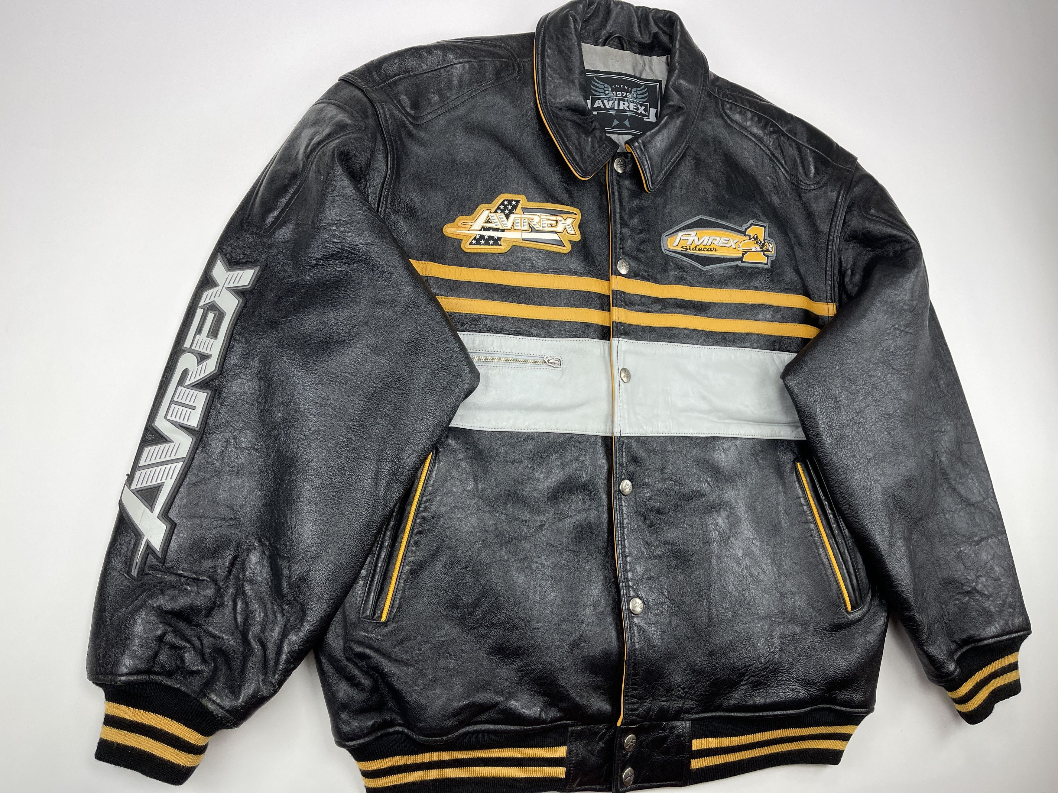 Avirex AVIREX leather jacket, 25th Racing, vintage, 90s hip hop XXL Size US XXL / EU 58 / 5 - 11 Thumbnail