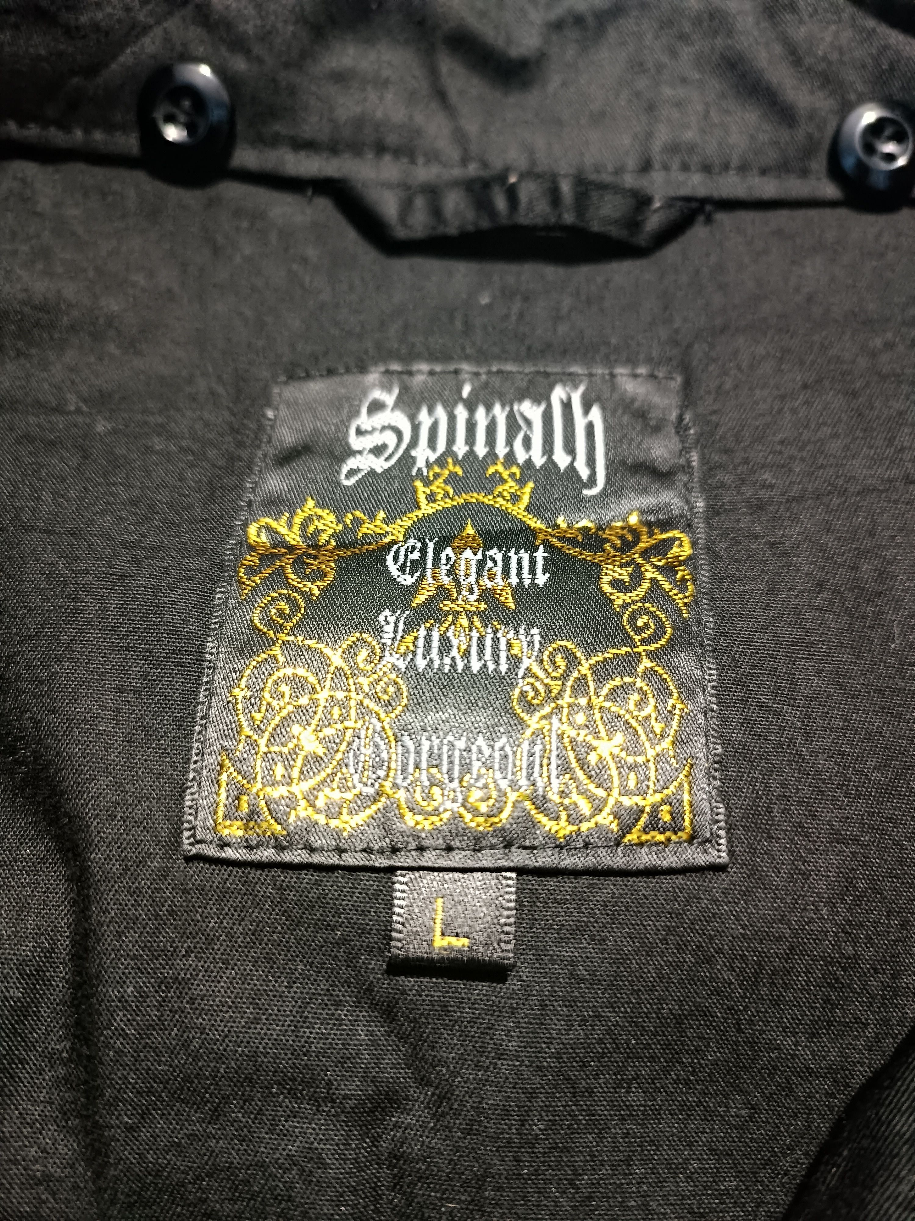 Spinash Spinash Black Shirt Zip Up If Six Was Nine Style Size US L / EU 52-54 / 3 - 8 Thumbnail