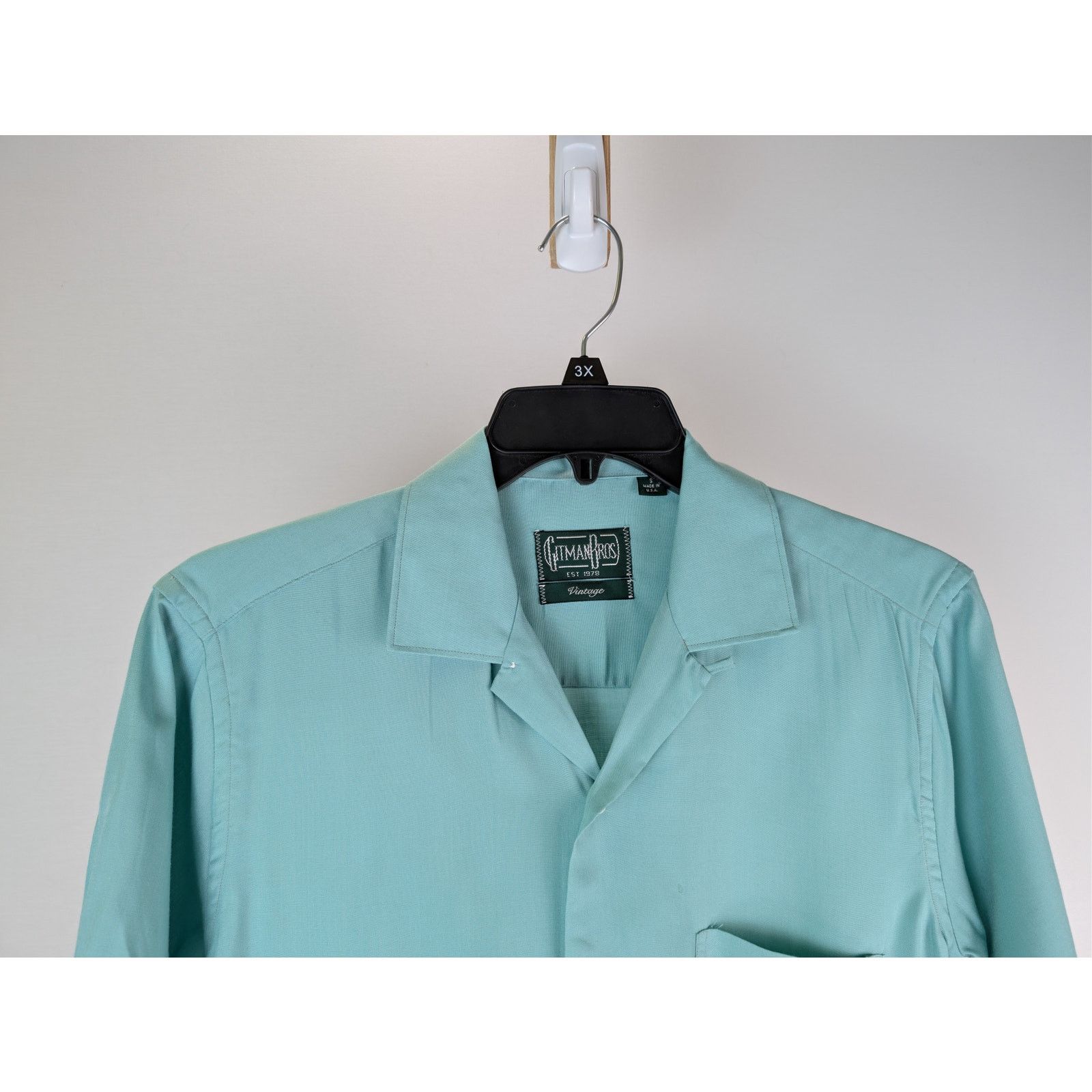 Gitman Bros. o1rshd1 CC20 Front Pocket Half Sleeve Button up Shirt Blue Size US S / EU 44-46 / 1 - 3 Thumbnail
