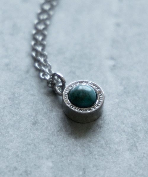 Number (N)ine NUMBER (N)INE ROUND LOGO STONE CHARM NECKLACE Blue Size ONE SIZE - 8 Thumbnail
