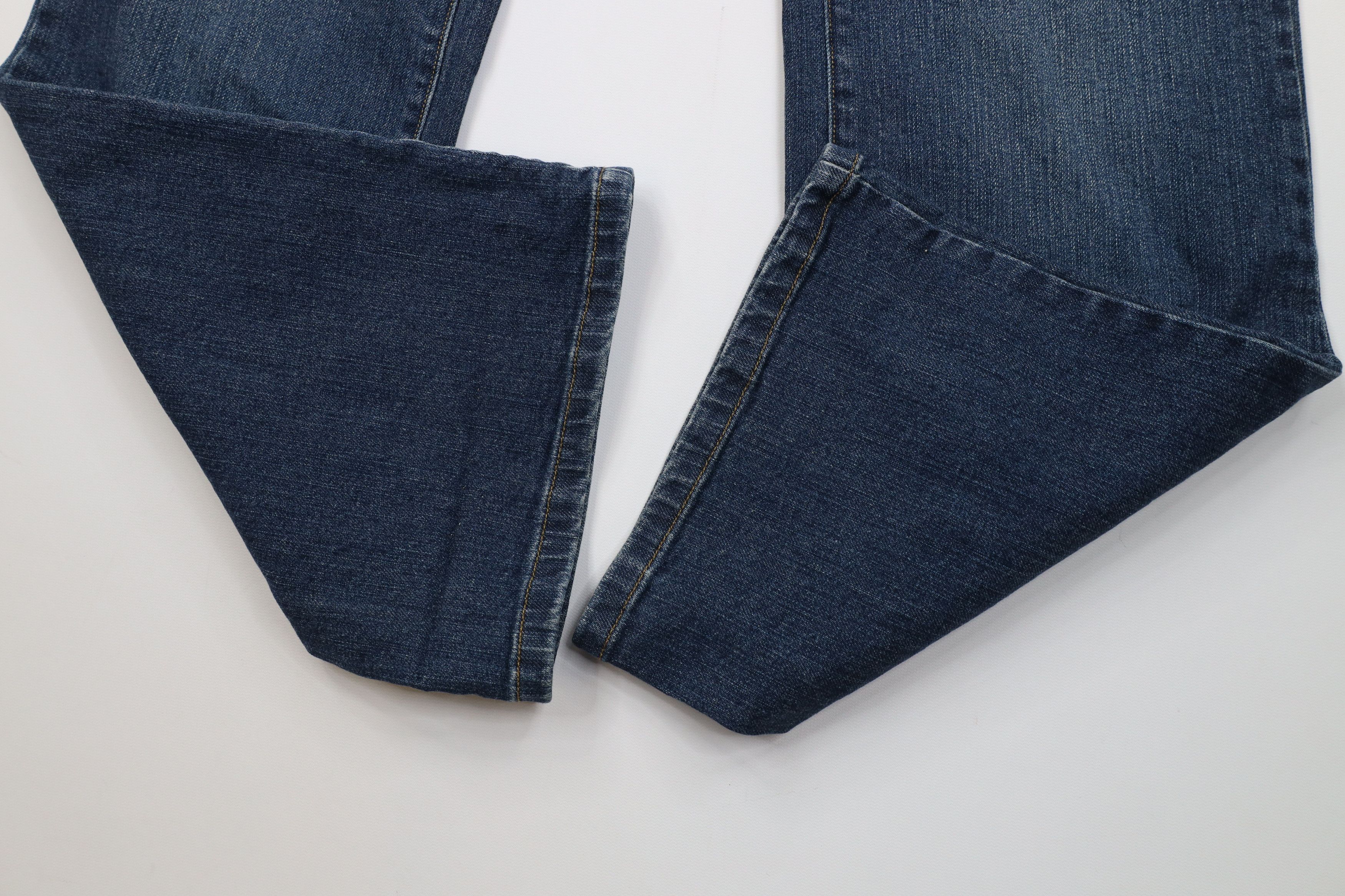 Lands' End Vintage 90s Y2K Lands End Flared Wide Leg Denim Jeans Blue Size 34" / US 12 / IT 48 - 6 Thumbnail
