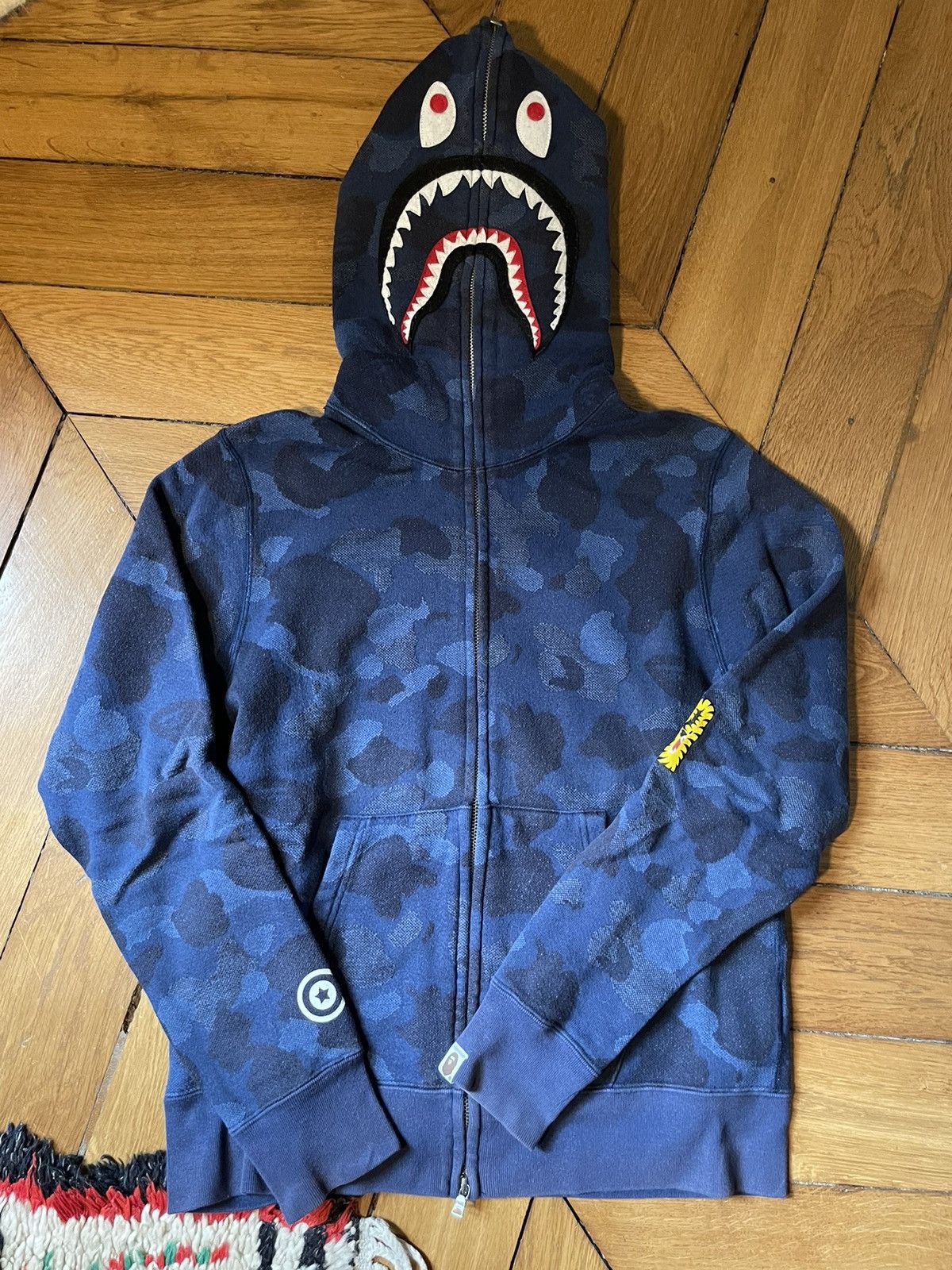 Bape Bape x Neighborhood Shark Full Zip Hoodie | Grailed