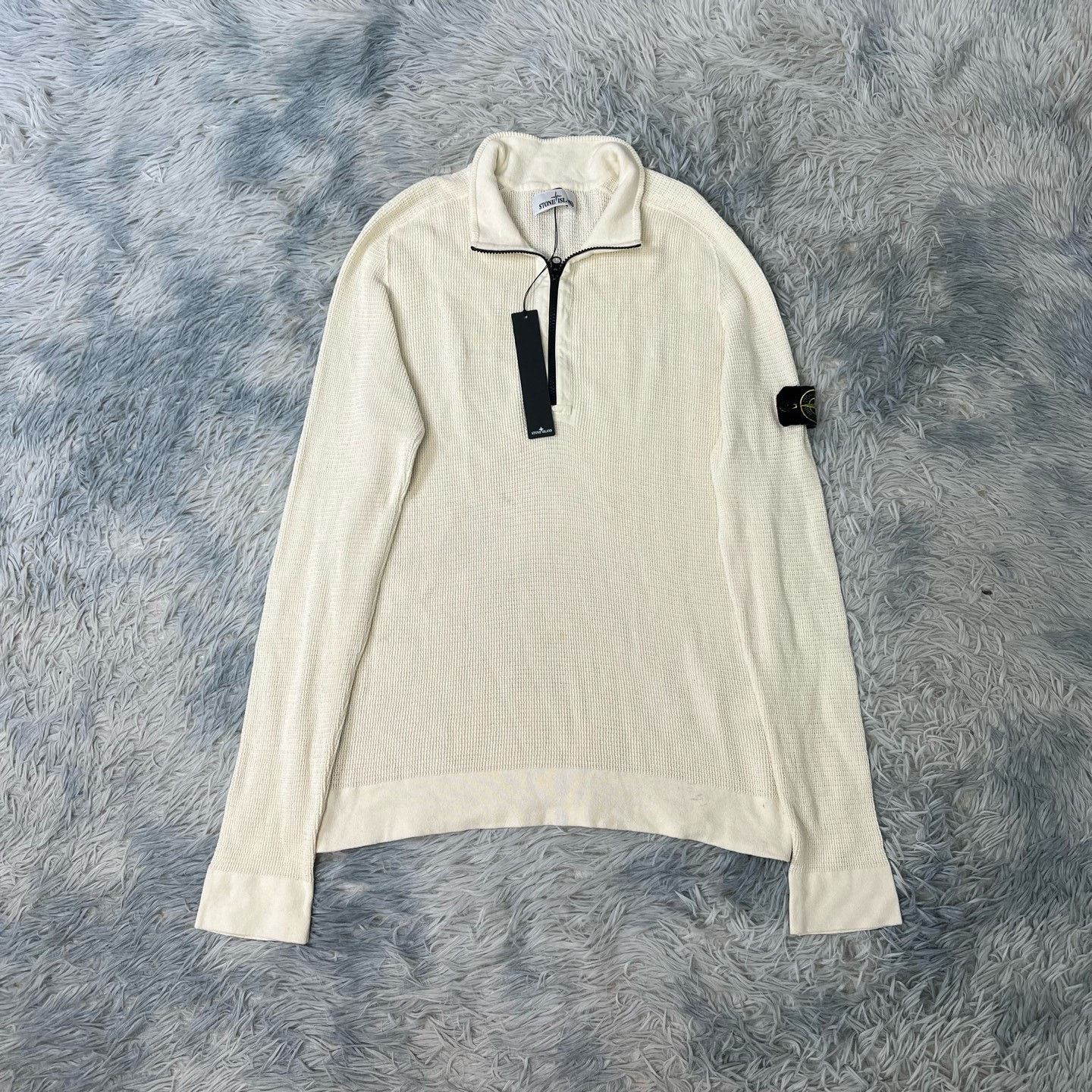 Stone Island Stone Island Half-Zip Knit Sweater Size US L / EU 52-54 / 3 - 1 Thumbnail