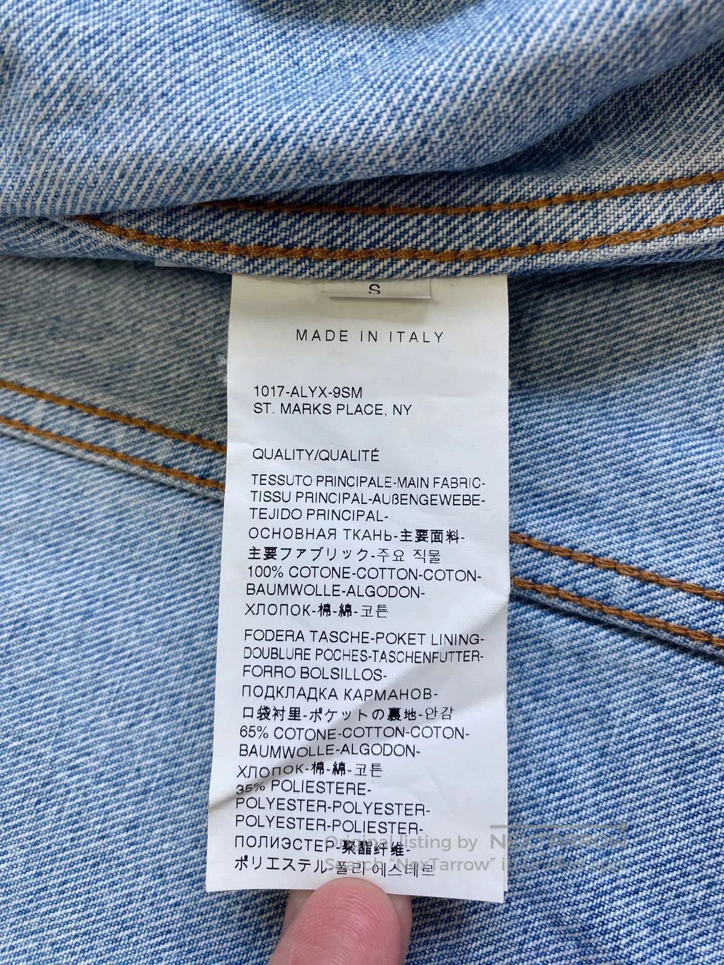 1017 ALYX 9SM full print denim jacket by 1017 alyx 9SM. Size US S / EU 44-46 / 1 - 7 Thumbnail