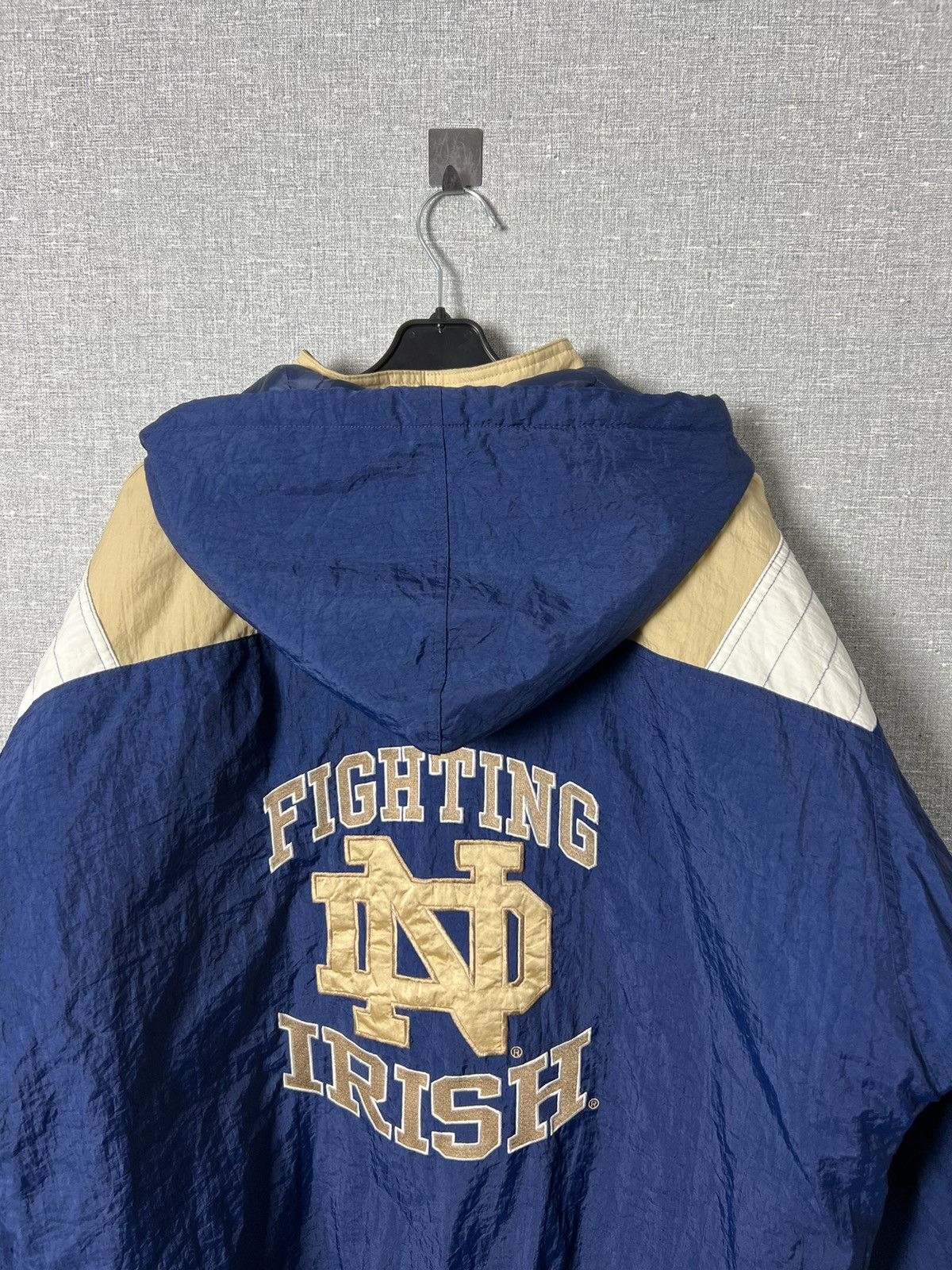 Starter 90s Starter Notre Dame Fighting Irish Nylon Bomber Jacket Size US L / EU 52-54 / 3 - 18 Thumbnail