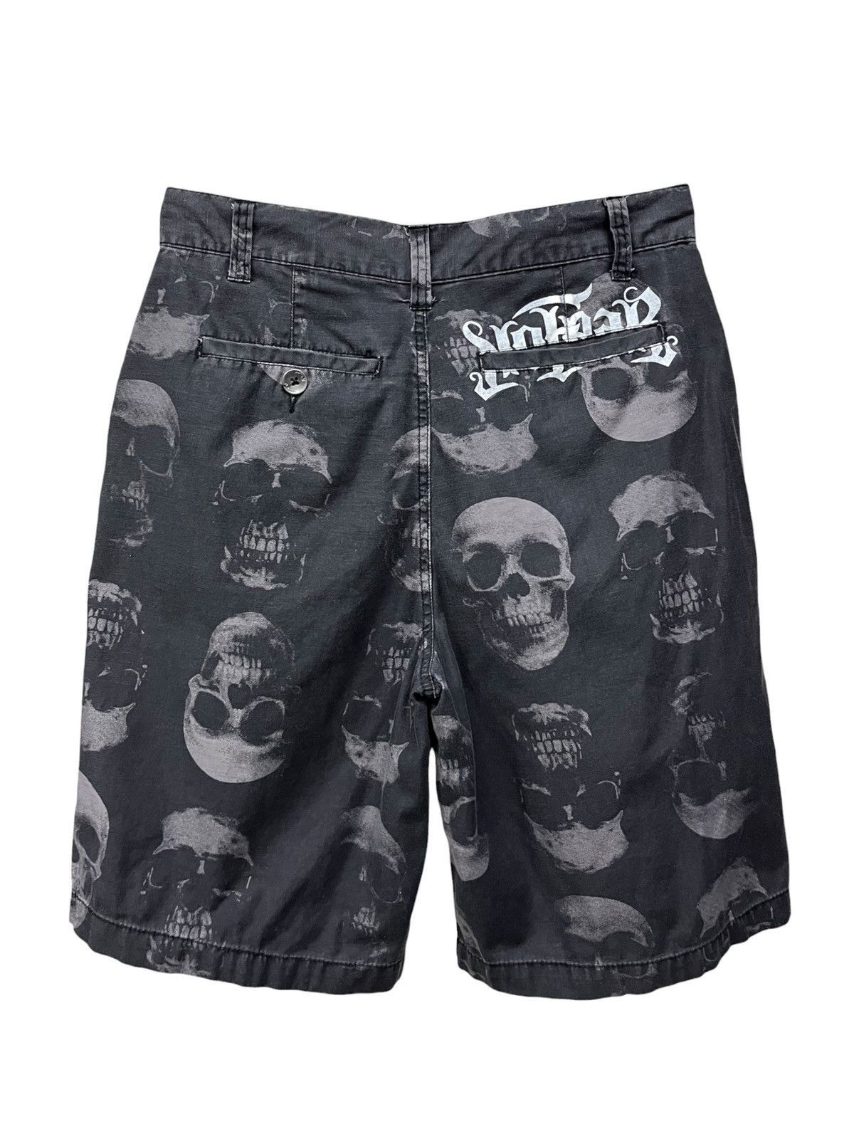 No Fear No Fear Skull Print Cyber Grunge Shorts Number(N)ine Style Size US 30 / EU 46 - 4 Thumbnail