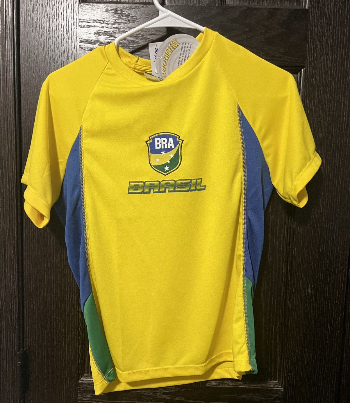 Other Brasil Jersey Mens LG Yellow Green Brazil Soccer Shirt Size US L / EU 52-54 / 3 - 1 Thumbnail