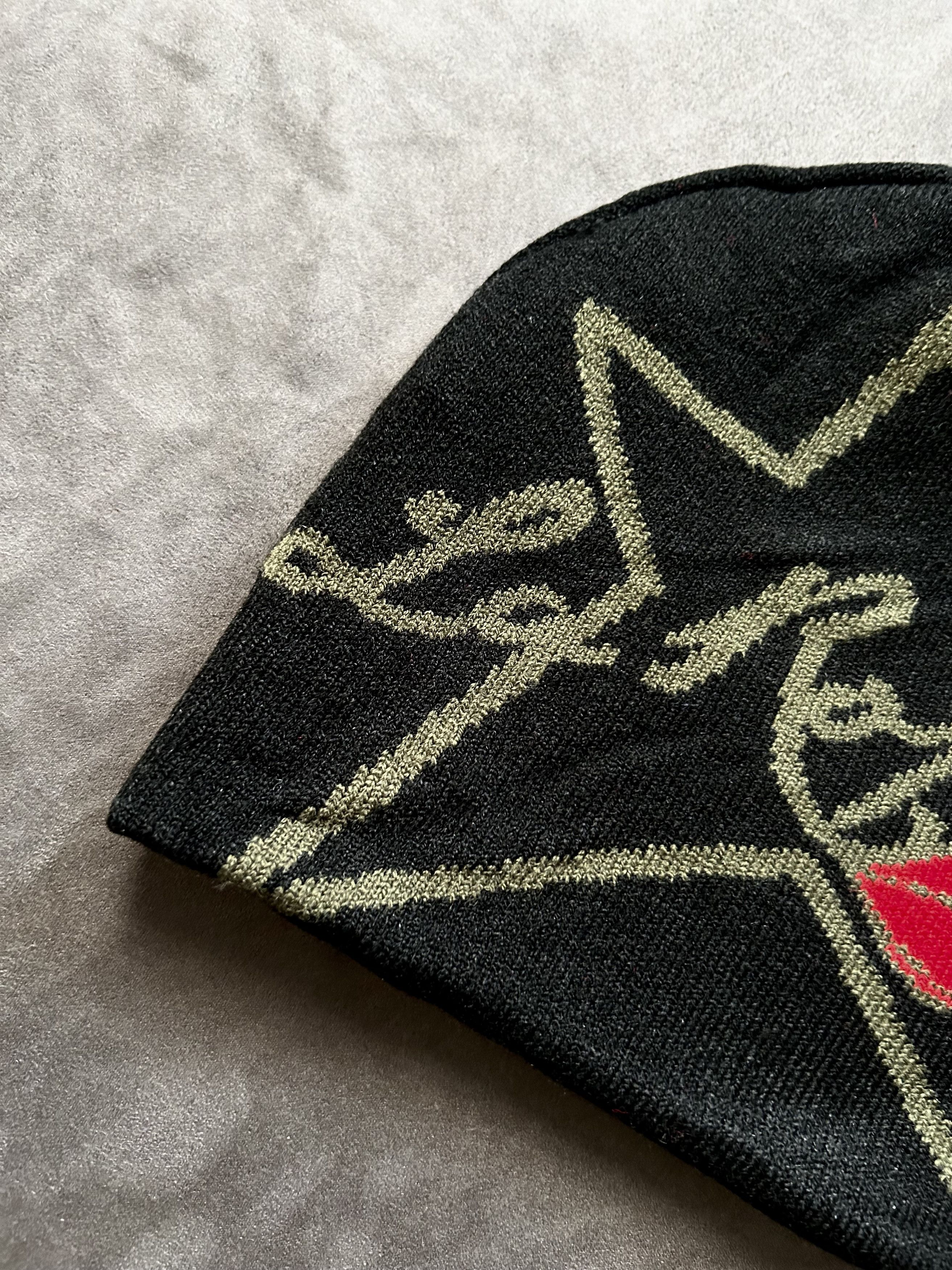 Japanese Brand Rare Laropa No Cuff Knit Reversible Beanie Hat Black OS Size ONE SIZE - 6 Thumbnail