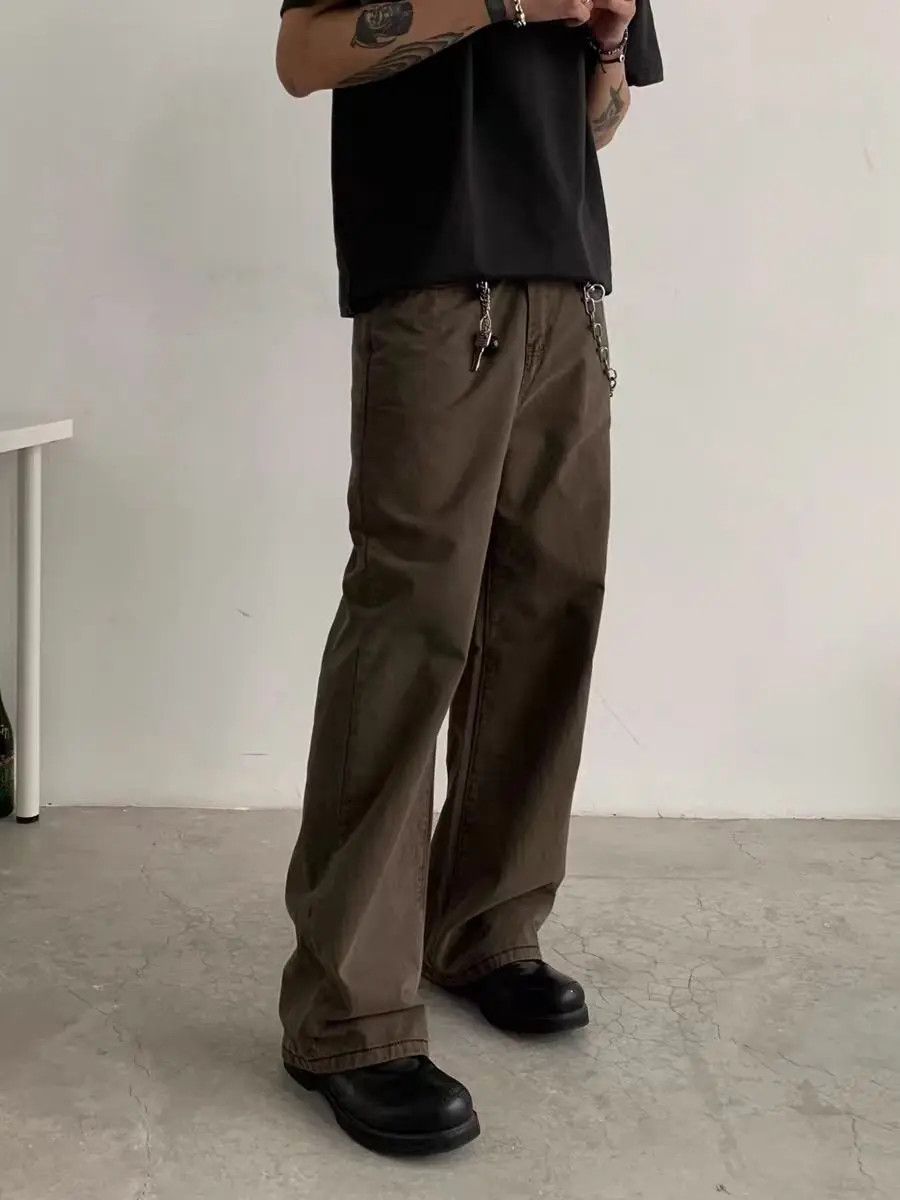 Japanese Brand × Jean Hip Hop Retro Street Harajuku Loose Casual Pants Size US 31 - 1 Thumbnail