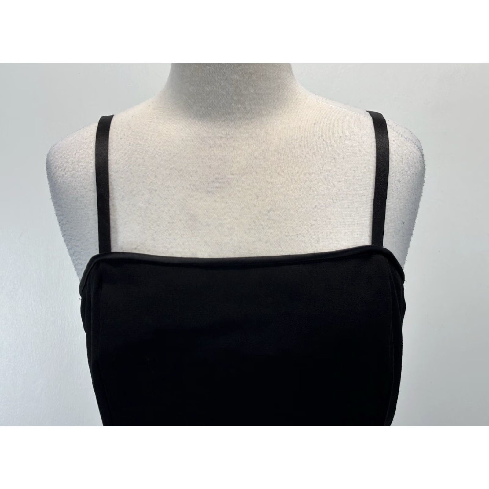 Vintage VINTAGE Scott McClintock Long Black Gown Dress 16 Satin Skirt Removable Straps US Eveningwear 1990s Mens? Womens? Size 38" / US 16 / IT 52 - 5 Thumbnail