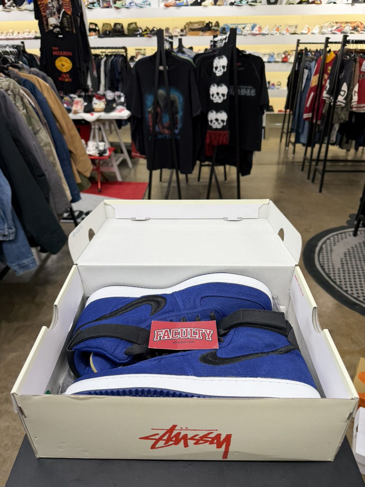 Nike × Stussy Nike Vandal High Stussy Deep Royal Blue Size 10.5 (2023) Size US 10.5 / EU 43-44 - 11 Thumbnail