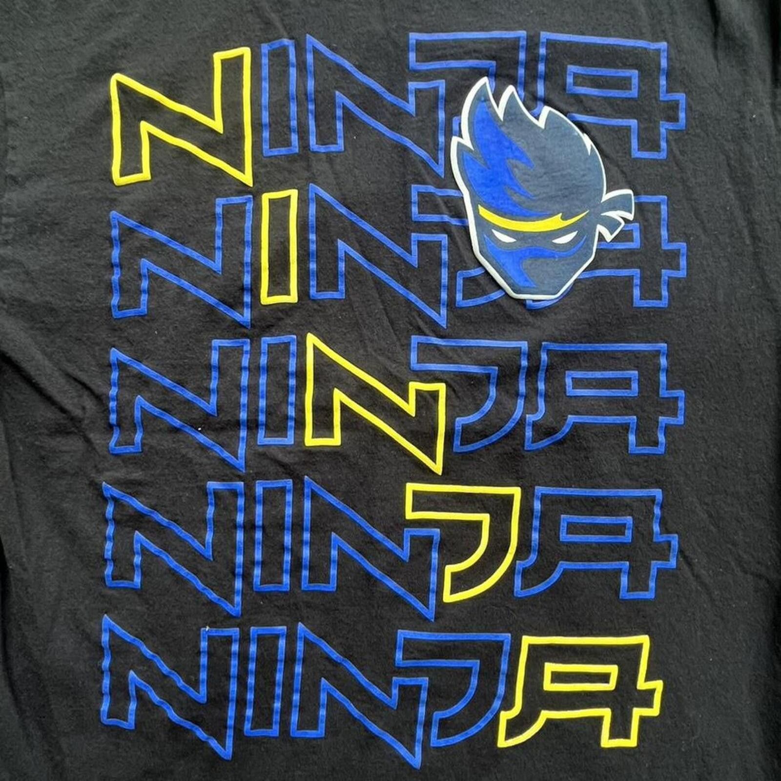 Other Ninja Fortnite T Shirt Kids Size Black Short Sleeve Size US XXS / EU 40 - 2 Thumbnail