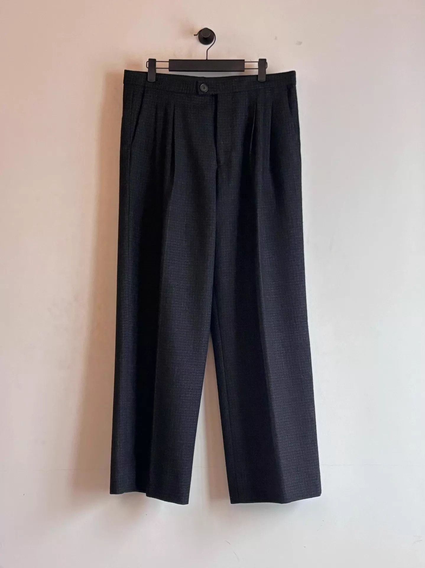 Raf Simons Raf Simons AW1998 Double Pleated Wool Trousers Size US 32 / EU 48 - 4 Thumbnail
