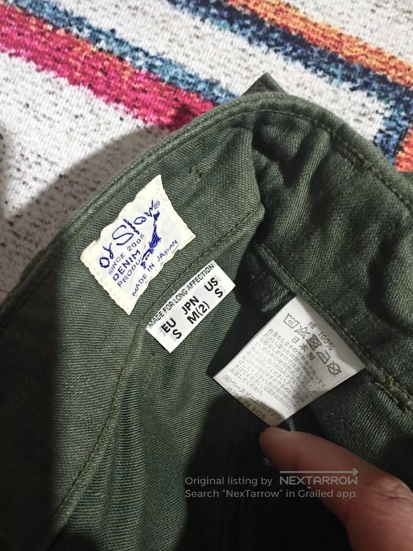 Orslow ORSLOW OG107 5032 Military Green Cargo Pants. Size US 26 / EU 42 - 7 Thumbnail