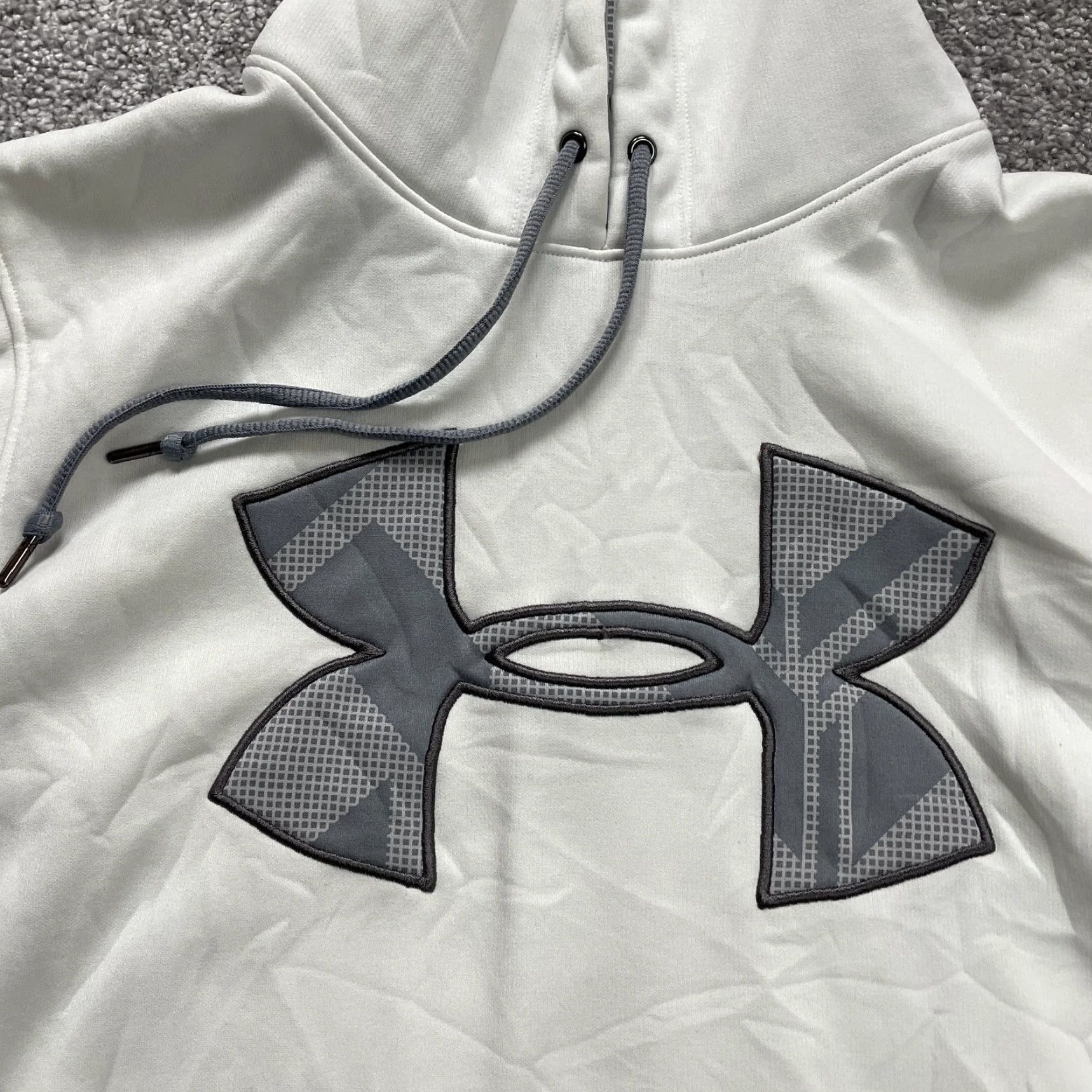 Under Armour Under Armour Hoodie Pullover Sweatshirt Men SM White Graphic Fleece Active Size US S / EU 44-46 / 1 - 4 Thumbnail