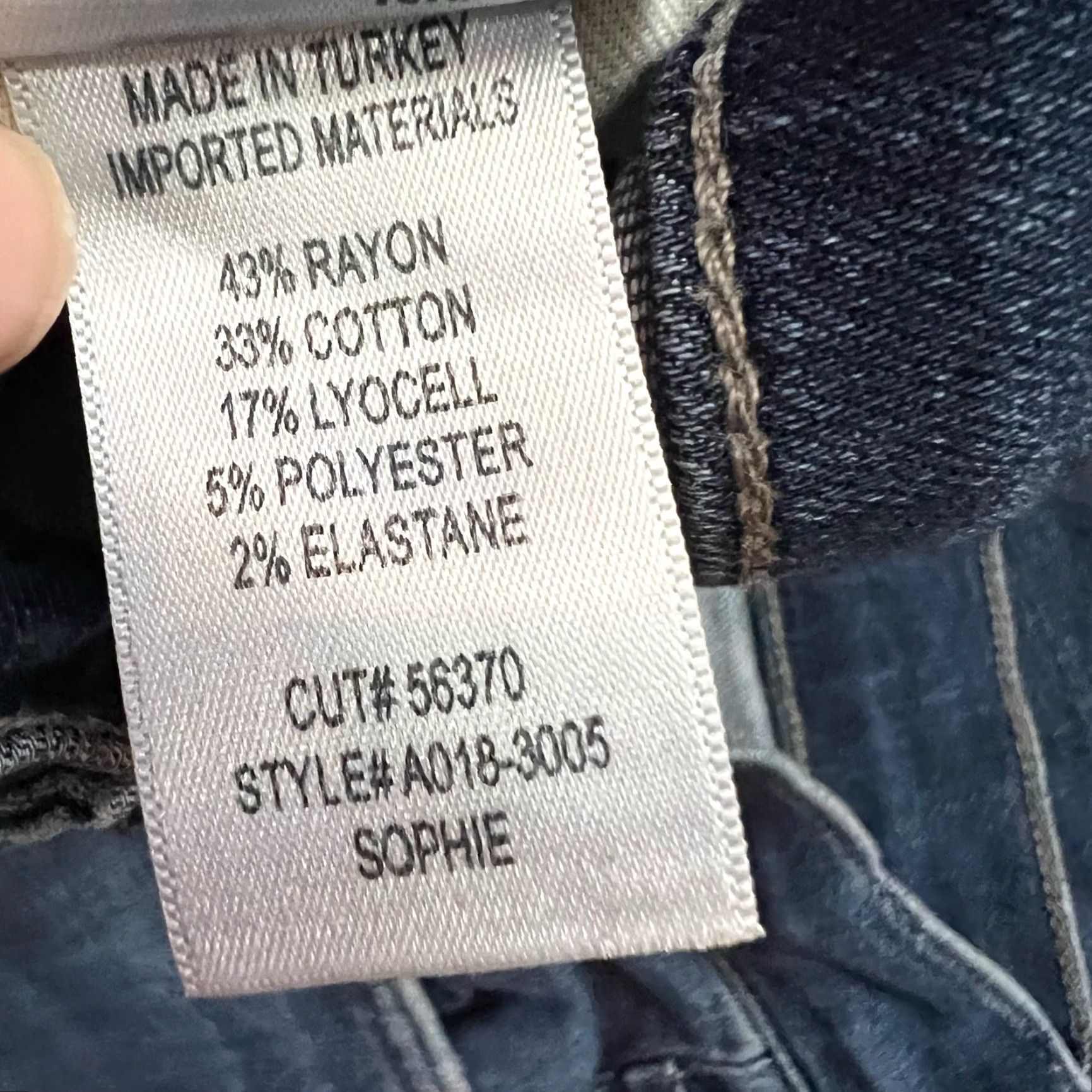 Agolde AGOLDE Jeans Womens 28 Sophie Crop Skinny Pants Raw Hem Jeans Women 28 Crop Skinny 27x26 Blue Womens Size 28" / US 6 / IT 42 - 7 Thumbnail
