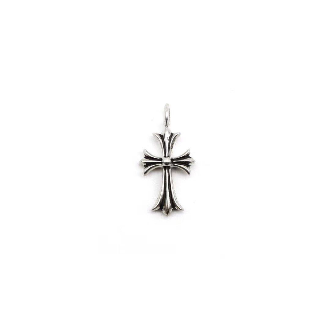 Chrome Hearts Chrome Hearts Silver Black Diamonds Tiny Cross Charm Pendant Size ONE SIZE - 2 Thumbnail