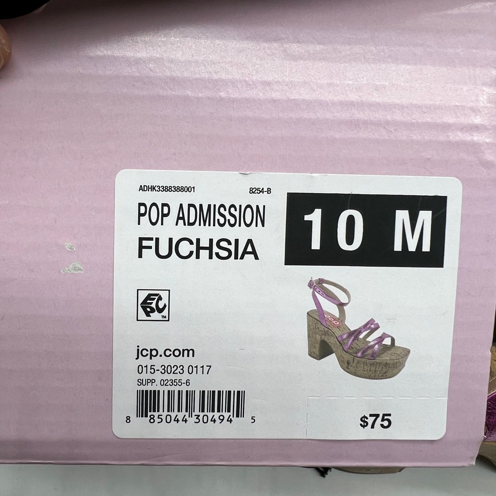 Other Pop Womens Kallie Heeled Sandals Pink Fuschia Multicolor Size US 10 / IT 40 - 11 Thumbnail