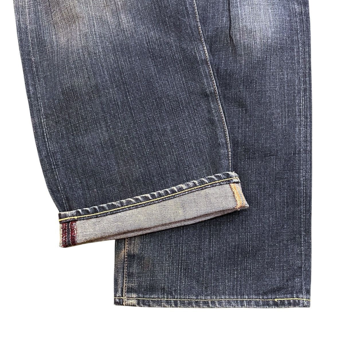 Evisu × Japanese Brand Vintage Evisu Selvedge Lot 2001 32x35 Logo Denim Pants Size US 32 / EU 48 - 5 Thumbnail
