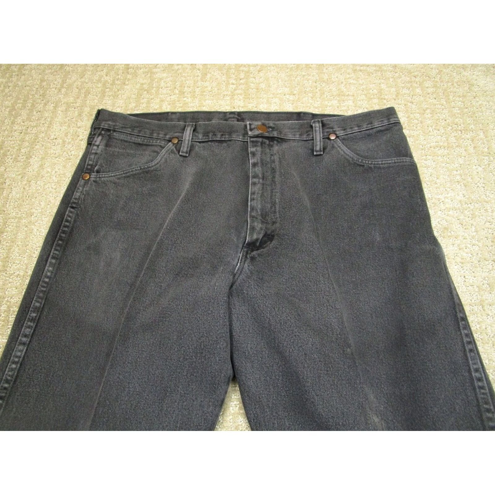 Wrangler Wrangler Jeans Men 38x30 Black Cowboy Cut Original Fit Western Pants Faded Size US 38 / EU 54 - 2 Thumbnail