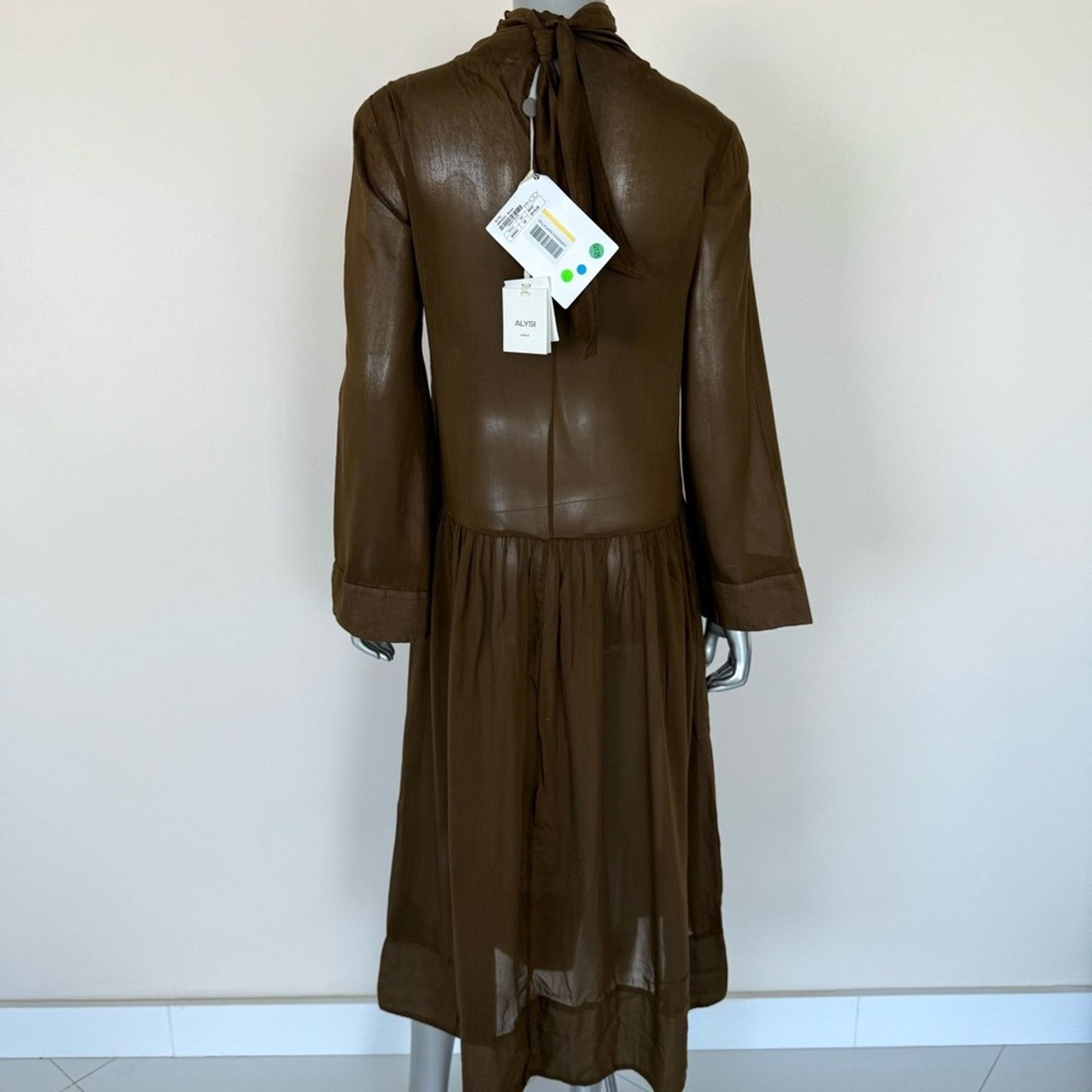 Other NWT!!! Alysi women cotton dress size 2 US Authentic 516$ Size XS / US 0-2 / IT 36-38 - 3 Thumbnail