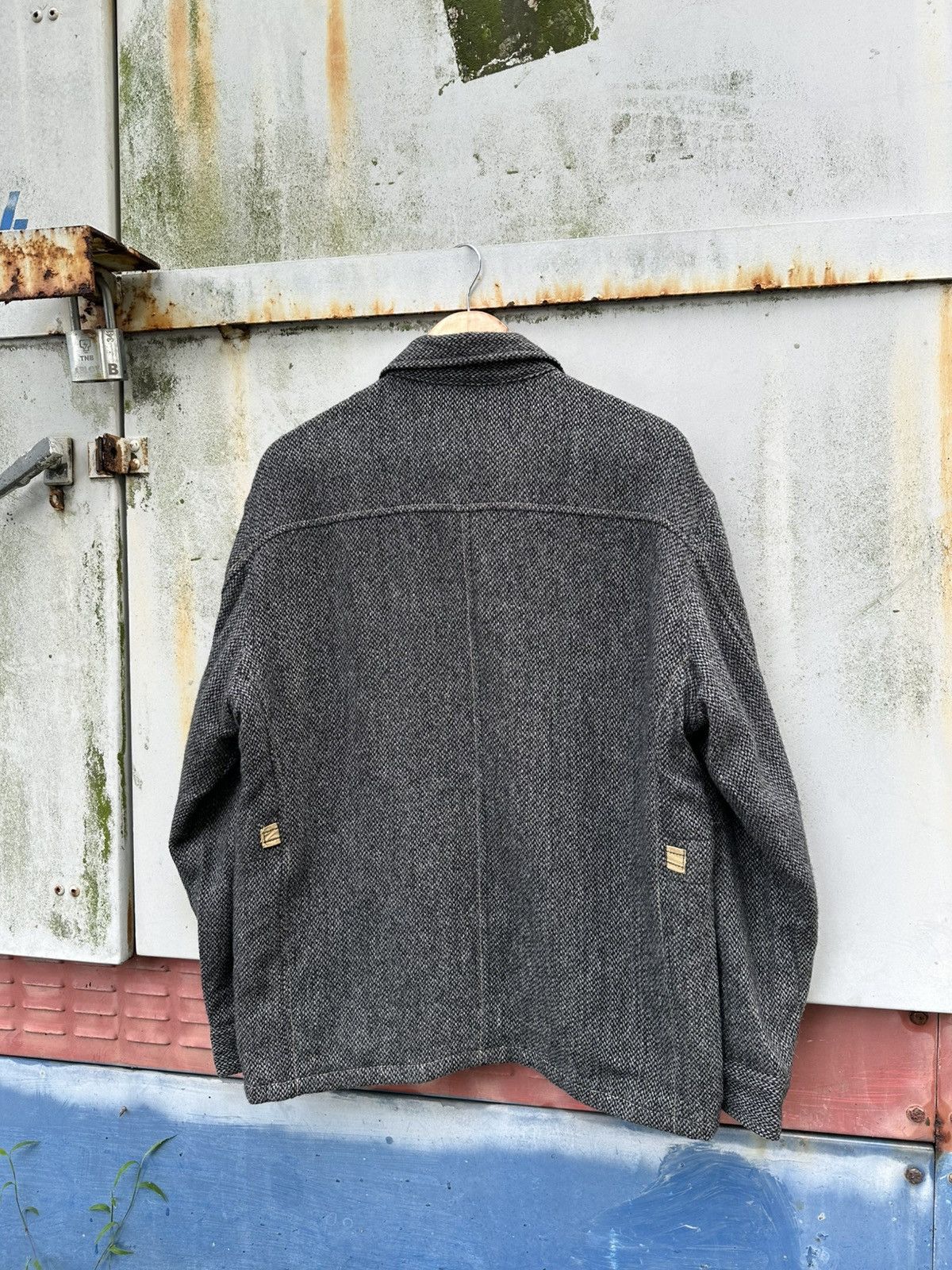 Japanese Brand 👹Coming Man Button Down Wool Jacket Size US L / EU 52-54 / 3 - 7 Thumbnail
