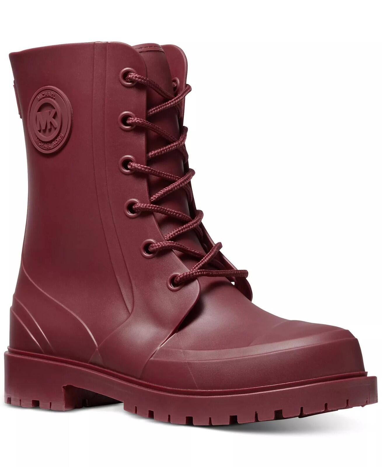 Michael Kors Michael Kors Montaigne Rain Boots Women's Dark Berry 9 M NEW Size US 9 / IT 39 - 2 Thumbnail