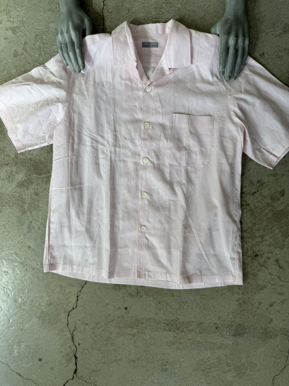 Comme des Garcons × Comme des Garcons Homme ARCHIVE COMME DES GARÇONS LOOP CAMP COLLAR BOWLING SHIRT Size US M / EU 48-50 / 2 - 1 Thumbnail