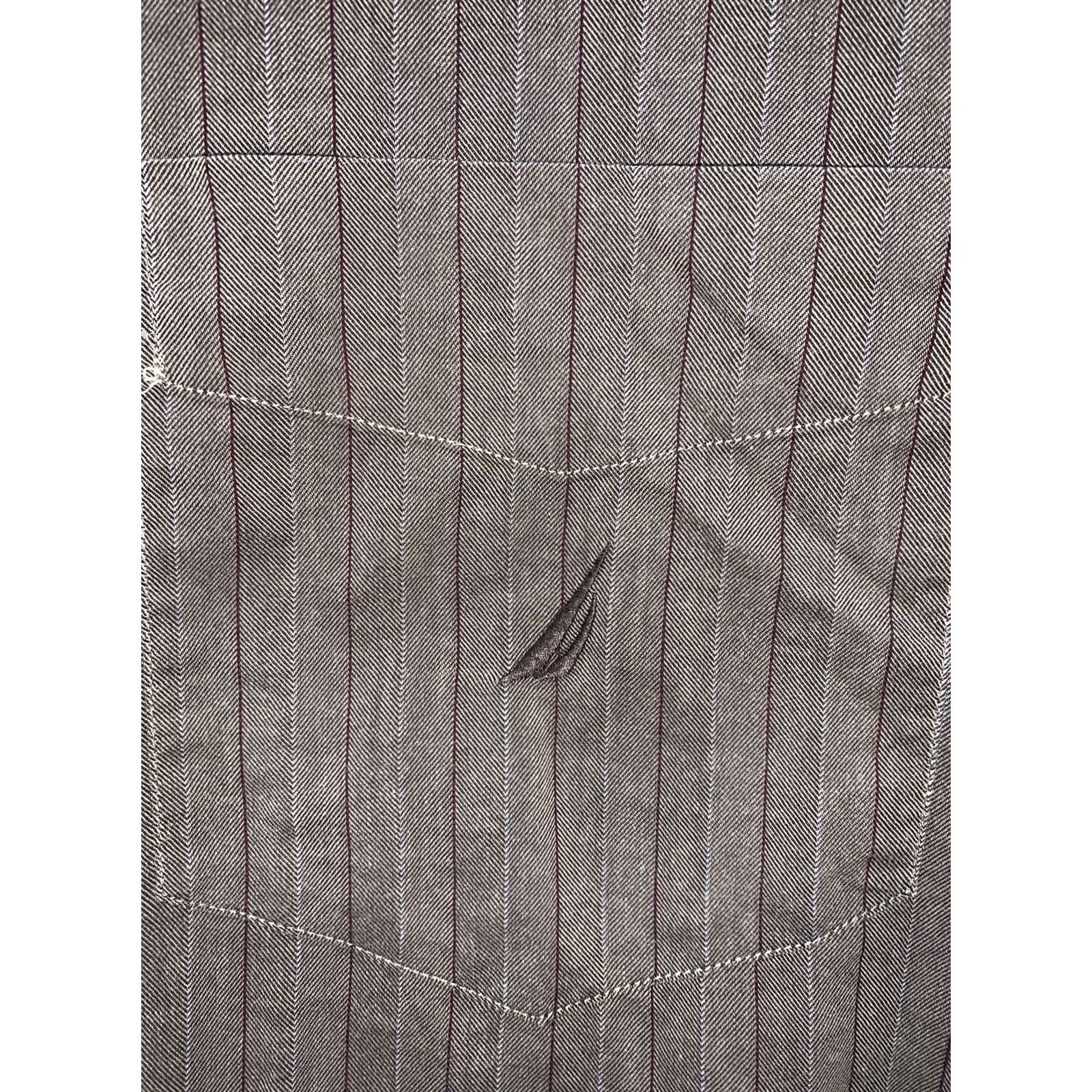 Nautica Nautica Traveler Twill Button-Up Long Sleeve Shirt L Brown Striped Logo Embroidered Mens Regular Size Size US L / EU 52-54 / 3 - 7 Thumbnail