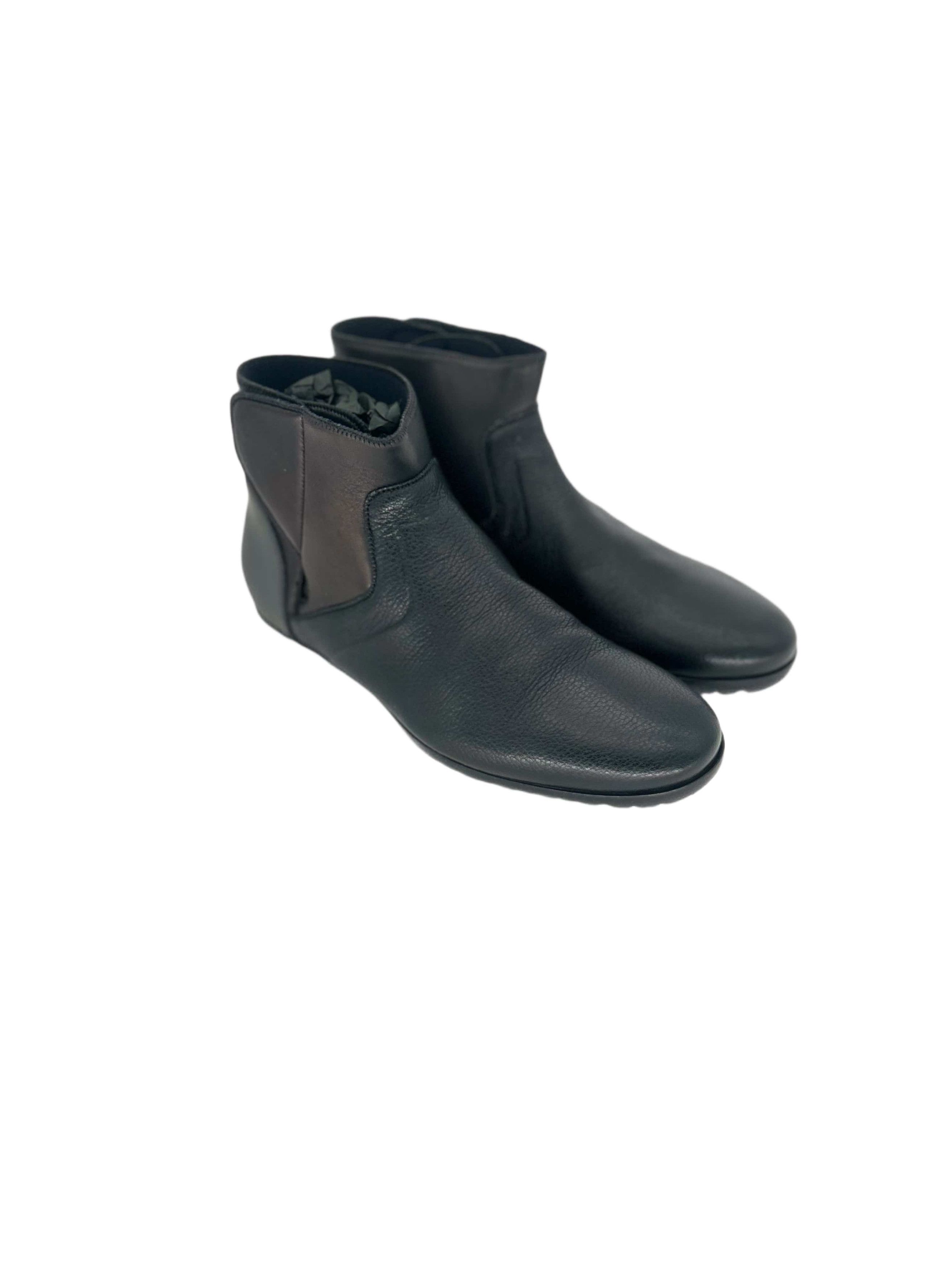 Lanvin Lanvin Black Chelsea Boot With Velcro Closure Size US 8 / EU 41 - 1 Thumbnail