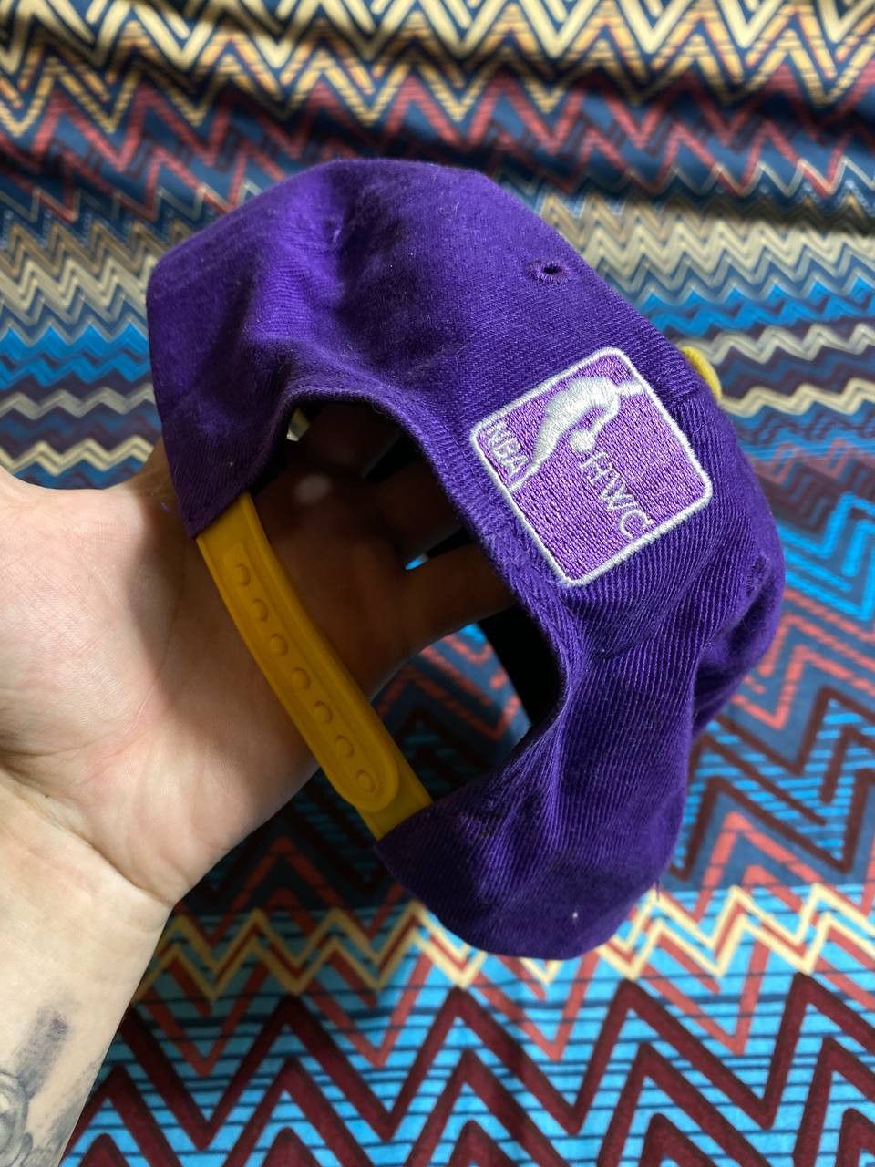 NBA Hats Lakers Vintage big logo NBA Y2K cap Streetwear Size ONE SIZE - 5 Thumbnail