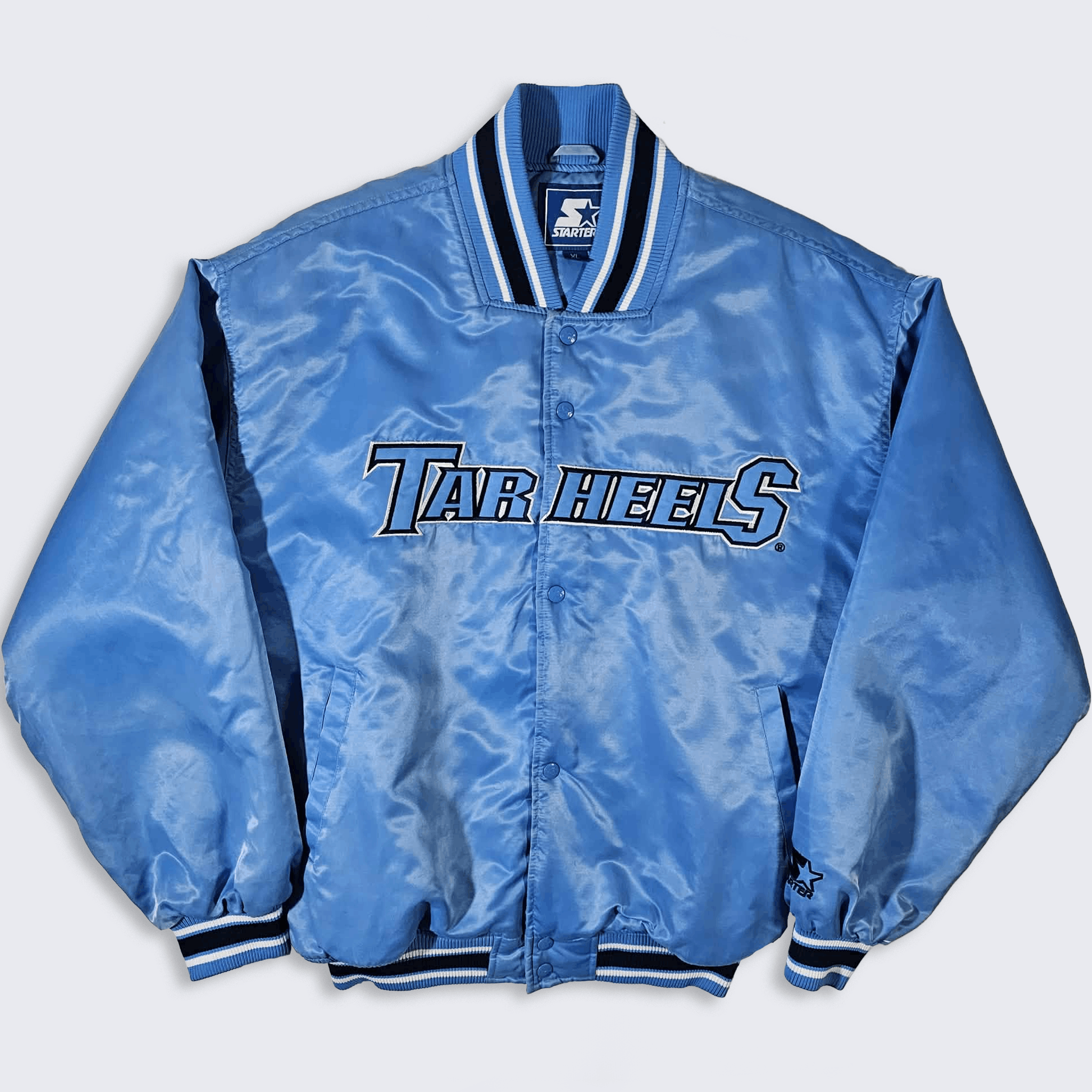 North Carolina Tar Heels Vintage 90s Satin Bomber Jacket