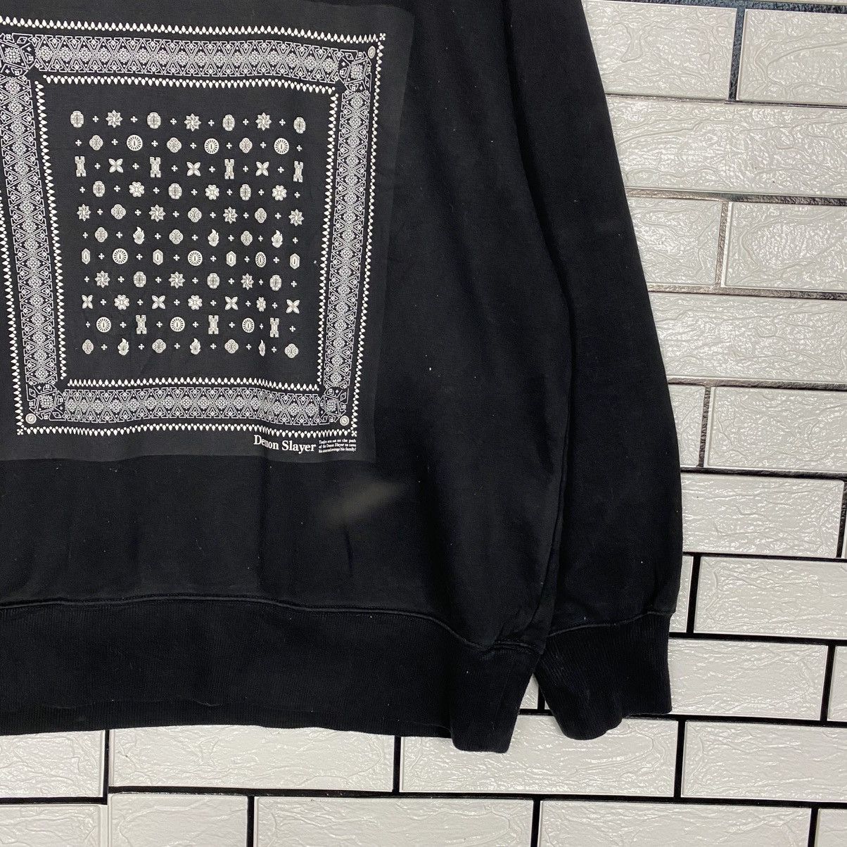 Japanese Brand 📌Vintage Sweatshirt Cartoon Demon Slayer Big Logo Size US XL / EU 56 / 4 - 6 Thumbnail