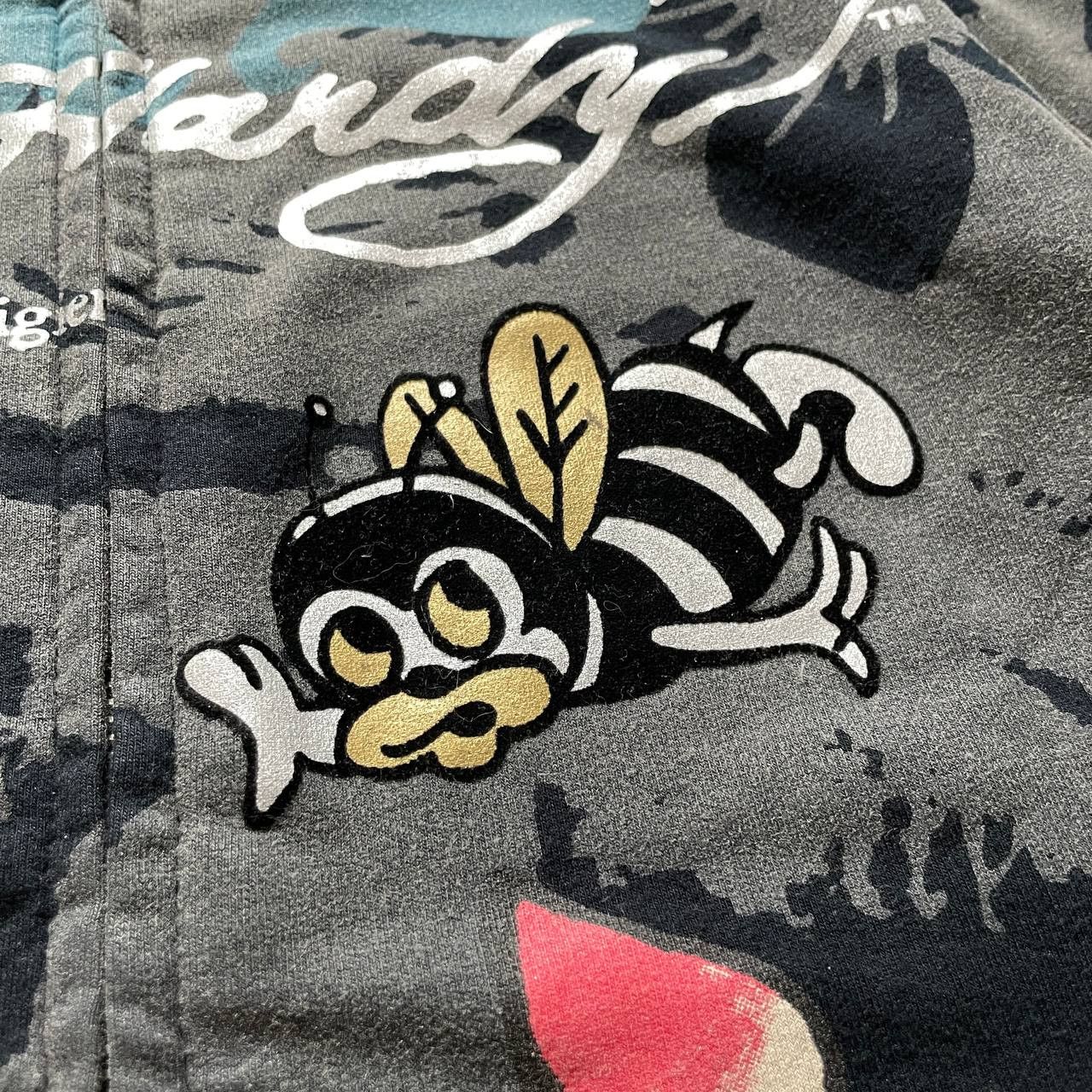 Ed Hardy VINTAGE Y2K ED HARDY ZIP PULLOVER ALL OVER PRINTED Size S / US 4 / IT 40 - 9 Thumbnail