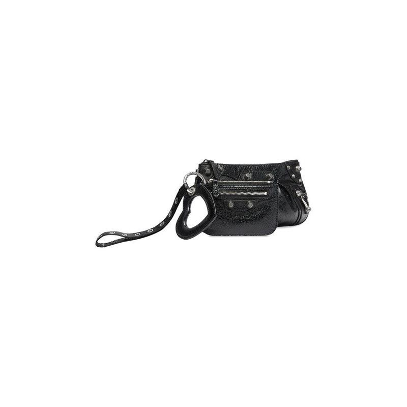 Balenciaga o1w1db10526 Size: OS / Le Cagole Mini Multipouch in Black Size ONE SIZE - 2 Thumbnail
