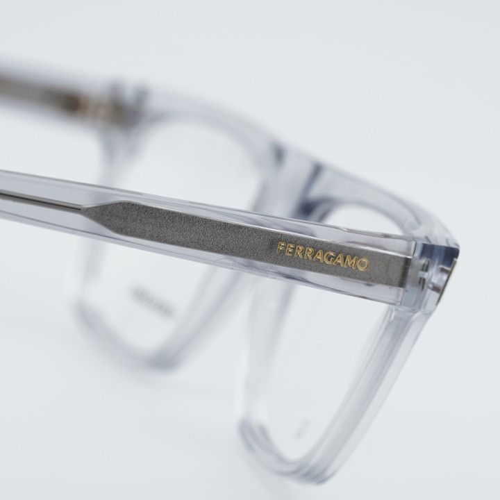 Salvatore Ferragamo Salvatore Ferragamo SF2997 050 Eyeglasses Crystal Grey 55mm Size ONE SIZE - 5 Thumbnail