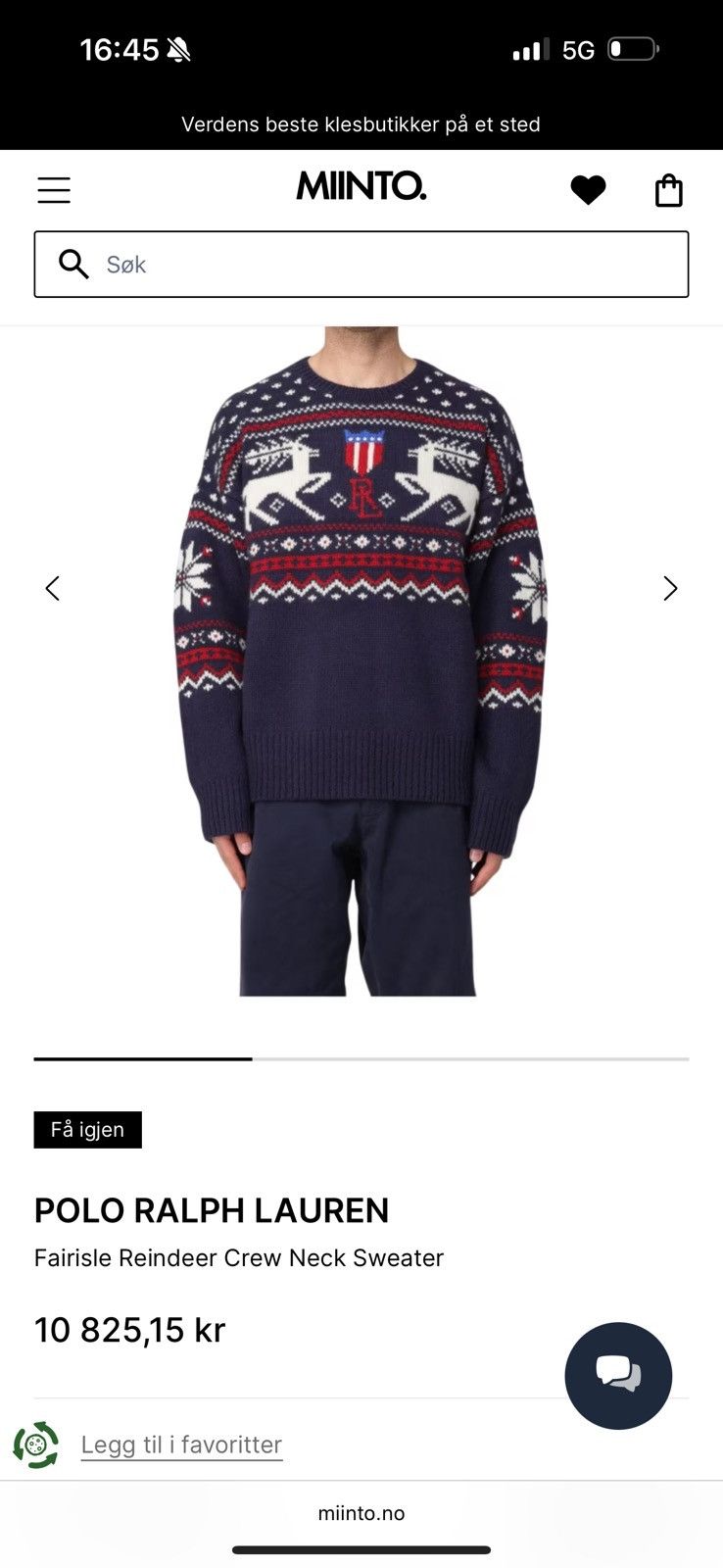 Polo Ralph Lauren Polo Ralph Lauren Reindeer Sweater Size US M / EU 48-50 / 2 - 2 Thumbnail