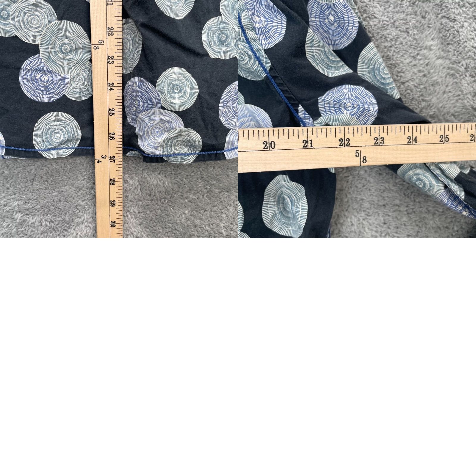 Tori Richard Tori Richard Shirt Men S Black Printed Cotton Long Sleeve Abstract AOP Button-Up Casual Beach Hawaiian 90s Womens Mens Girls Size 36R - 8 Thumbnail