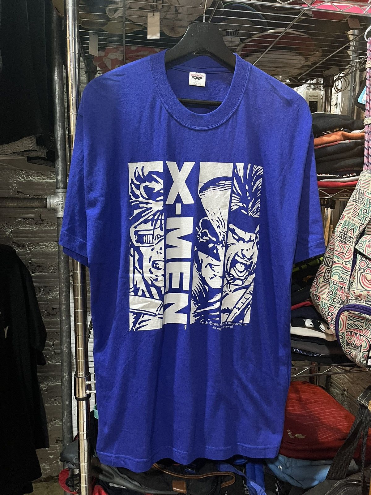 Japanese Brand × Marvel Comics × Vintage X-MEN Marvel Characters Comics Banpresto Tee 1996s Size US L / EU 52-54 / 3 - 1 Thumbnail
