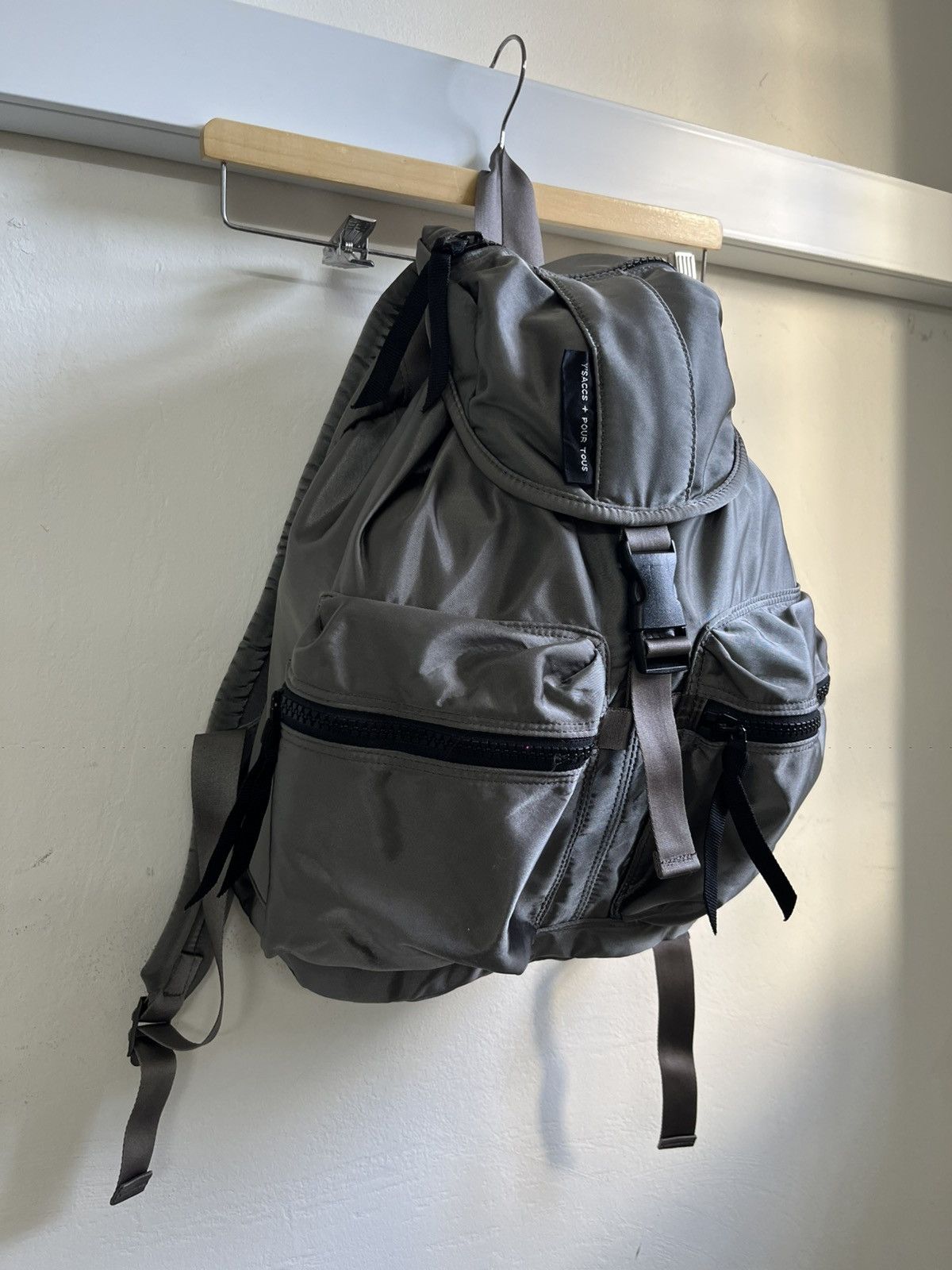 Yohji Yamamoto Vintage Y’saccs Sand Backpack Size ONE SIZE - 3 Thumbnail