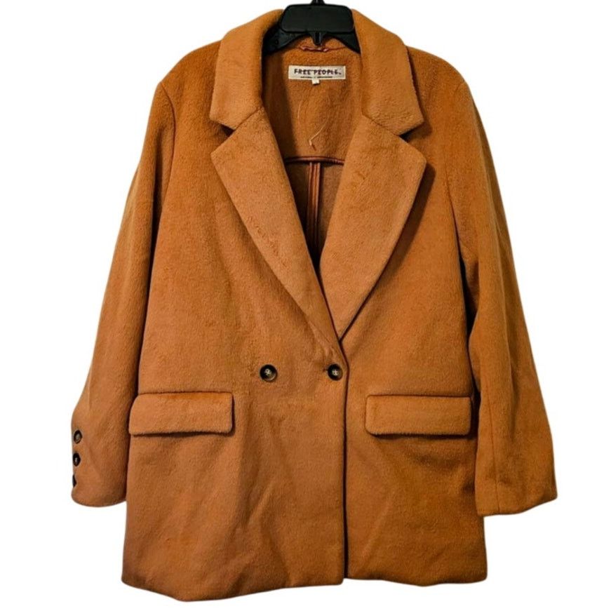 Free People New Free People Mari Solid Blazer PEACOAT Classic $188 LARGE Size L / US 10 / IT 46 - 3 Thumbnail