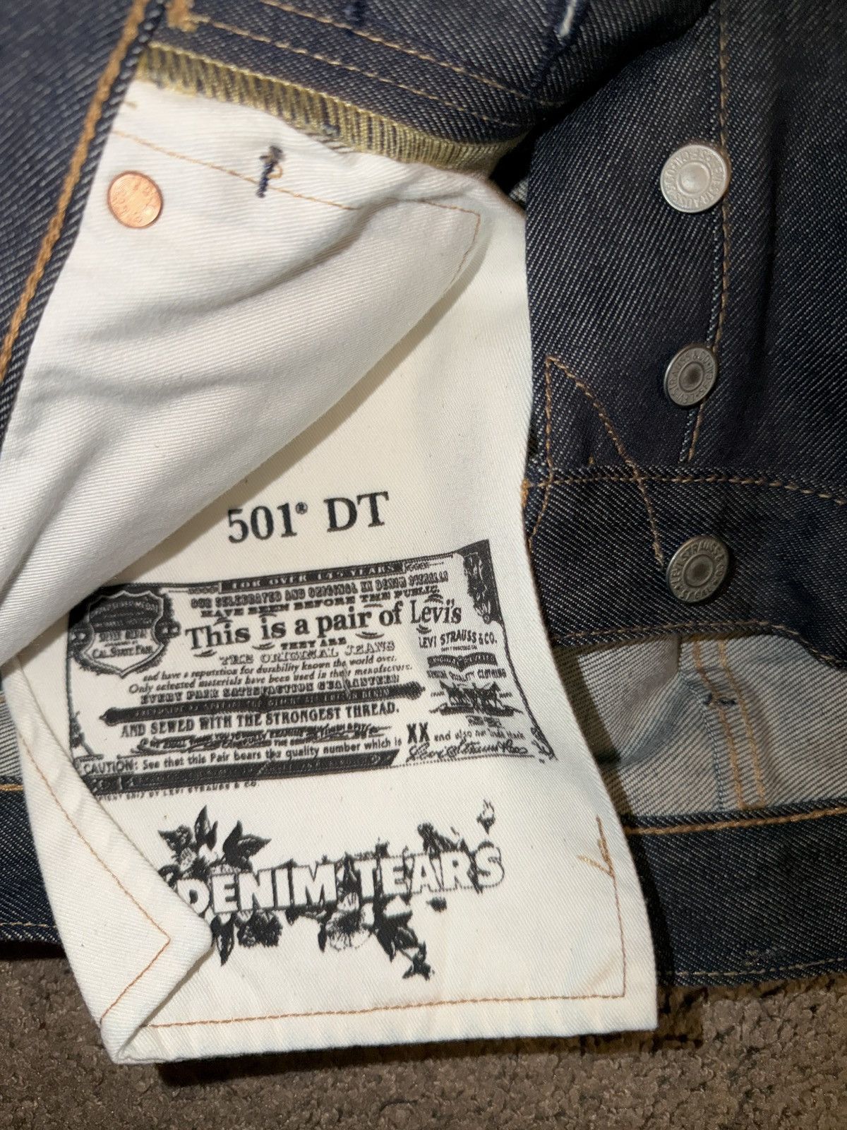 DENIM TEARS × Levi's LEVIS X DENIM TEARS Size US 32 / EU 48 - 6 Thumbnail