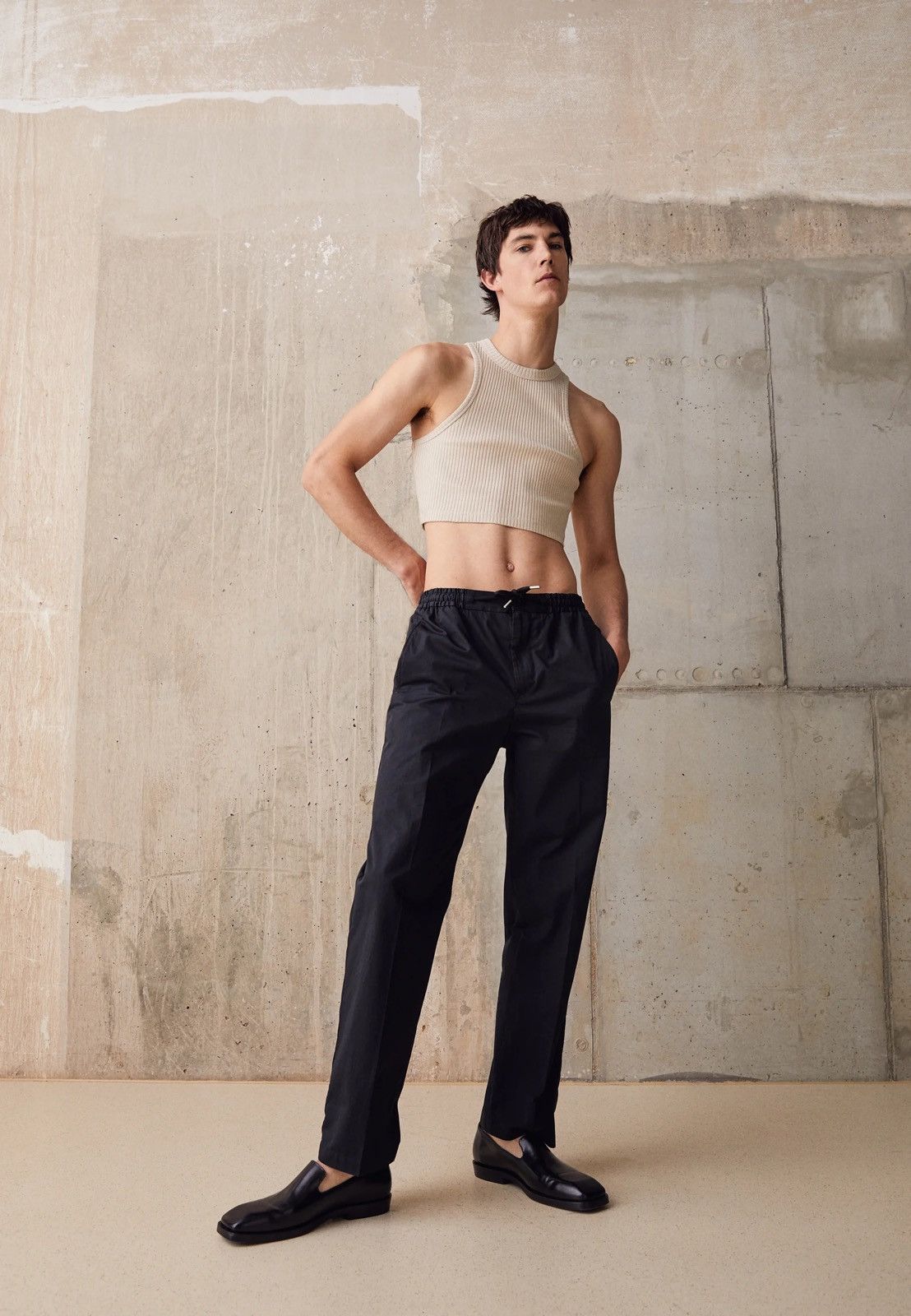 Han Kjobenhavn !DS! SS23 Han Kjobenhavn Cropped Racer Beige Top Size US L / EU 52-54 / 3 - 2 Thumbnail