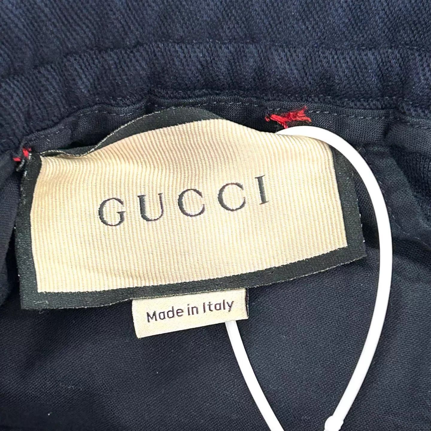 Gucci GUCCI Logo Side Stripe Print Blue Men's Casual Pants Size US 32 / EU 48 - 3 Thumbnail